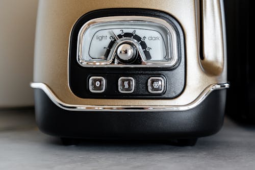 Black and Brown Vintage Toaster