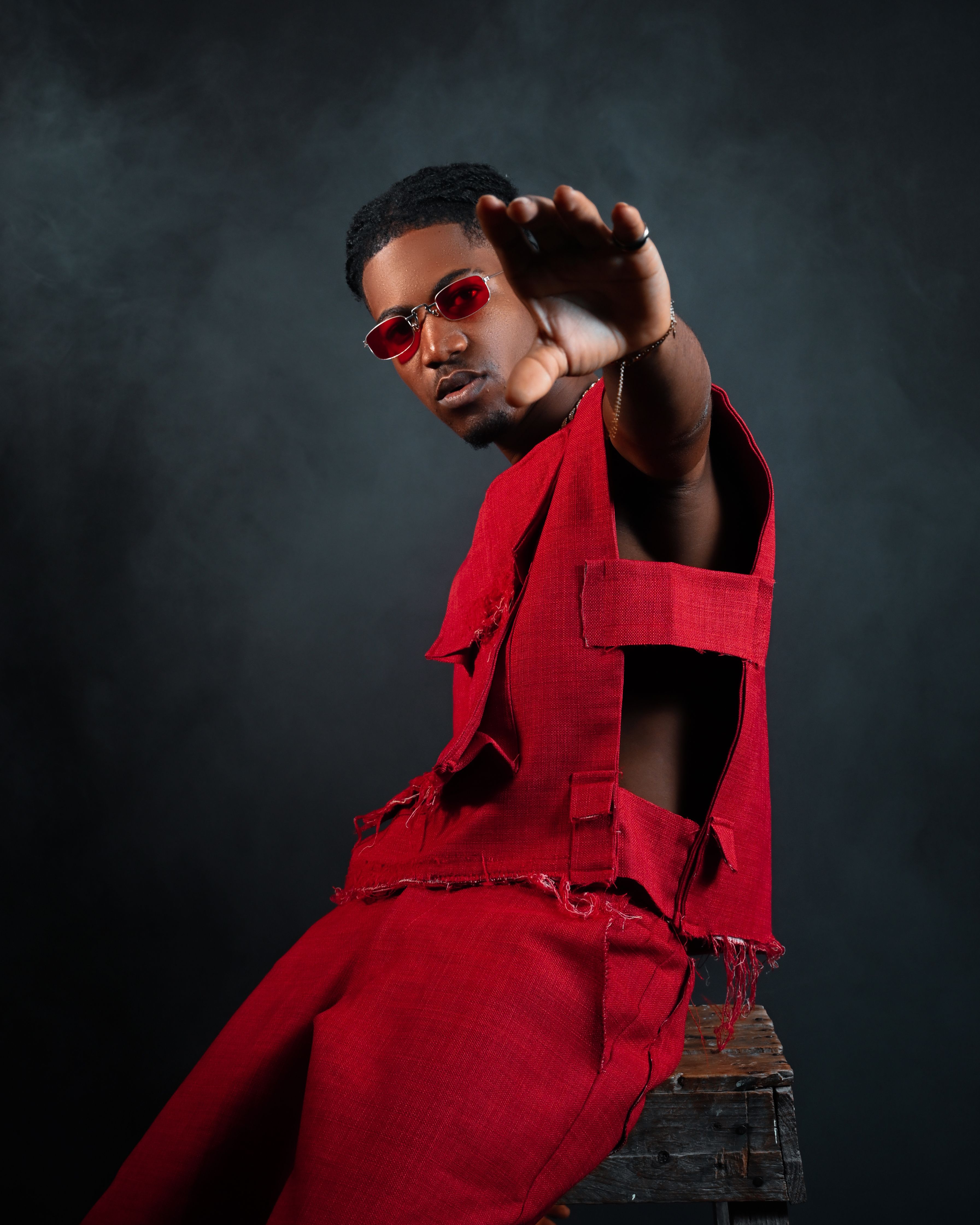 Fashionable individual in striking red attire · Free Stock Photo