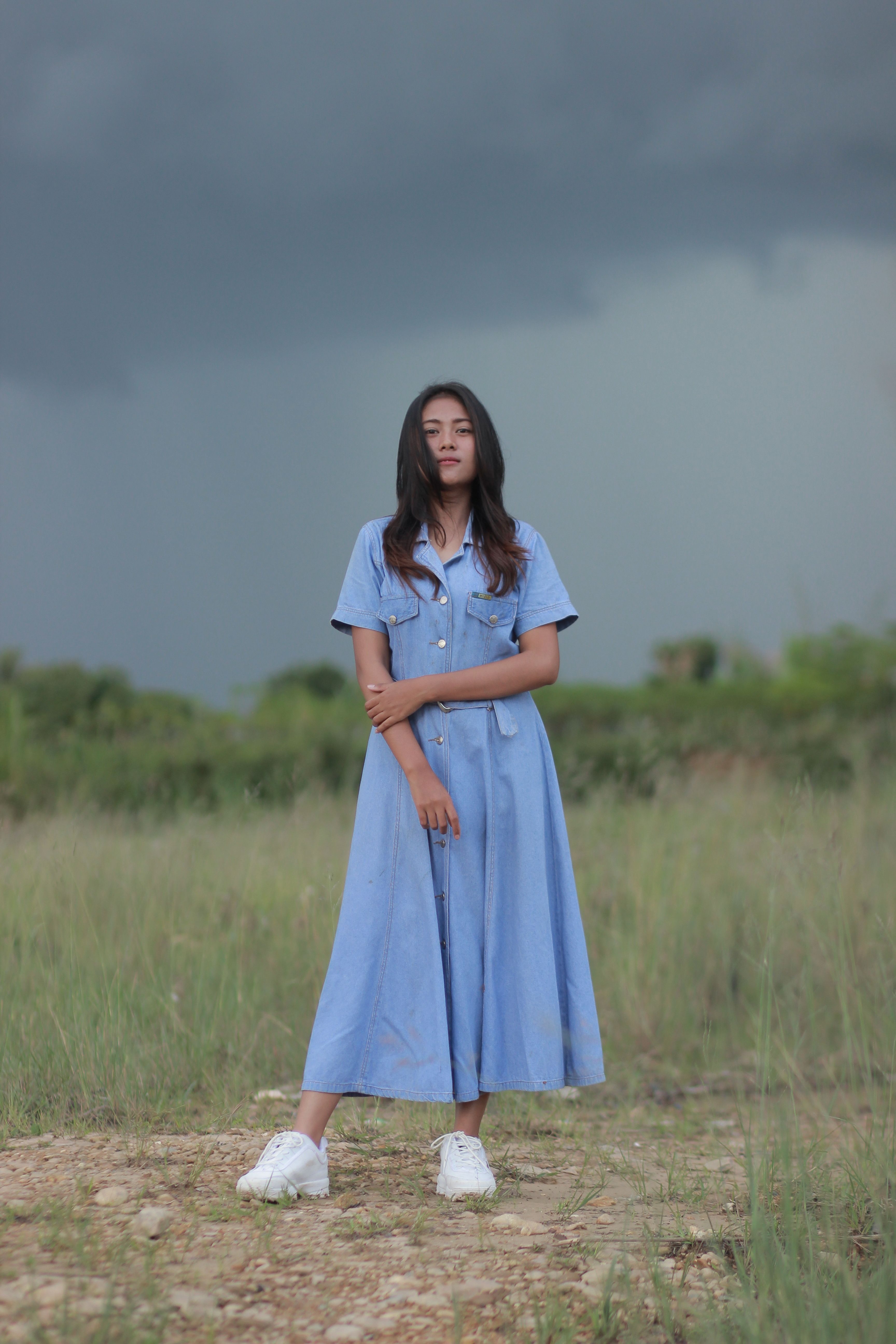 knee length dresses for ladies The Play Organic Cotton Dress