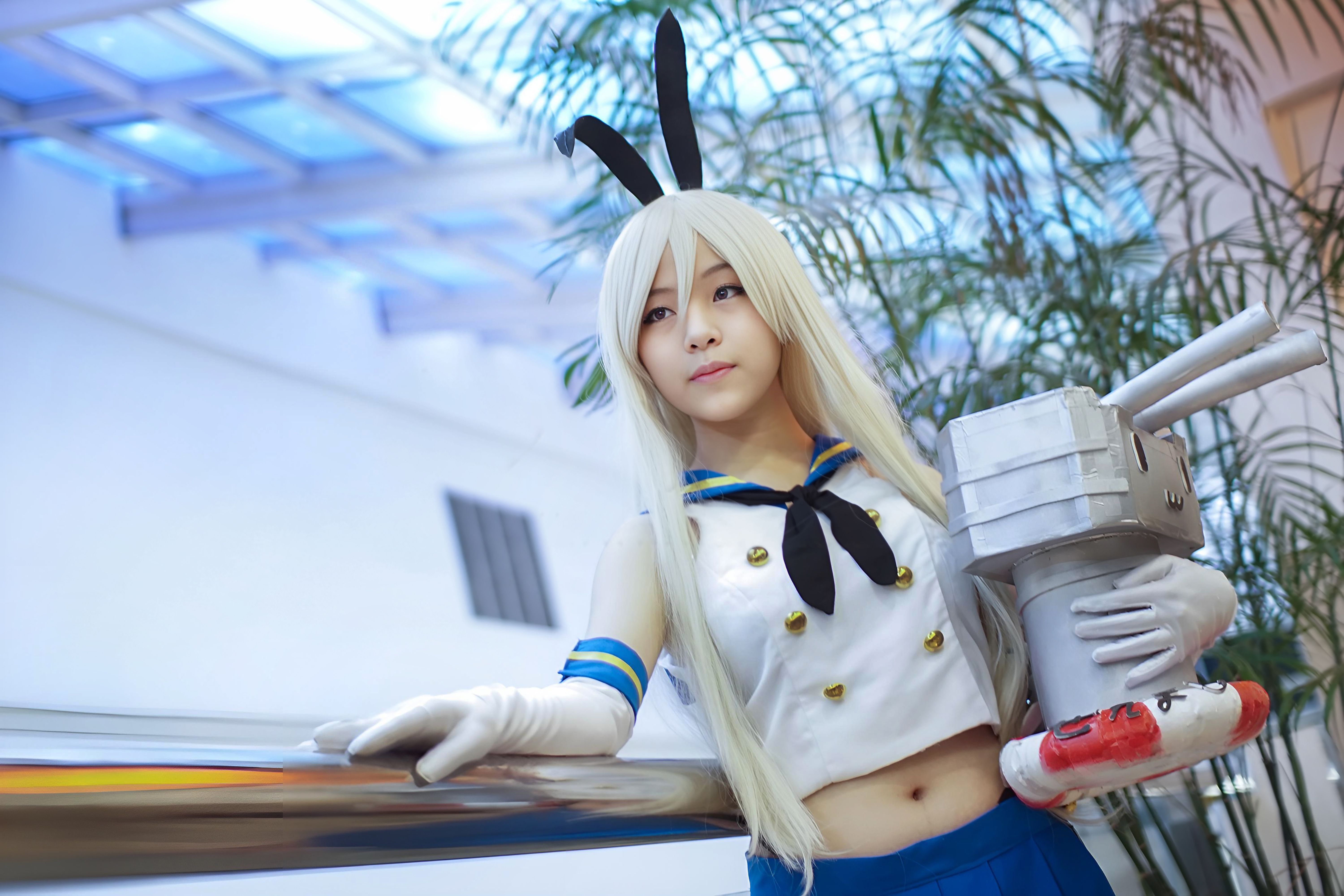 Anime Character Cosplay in Indoor Convention