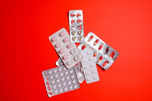Free Medicines In A Blister Pack Stock Photo