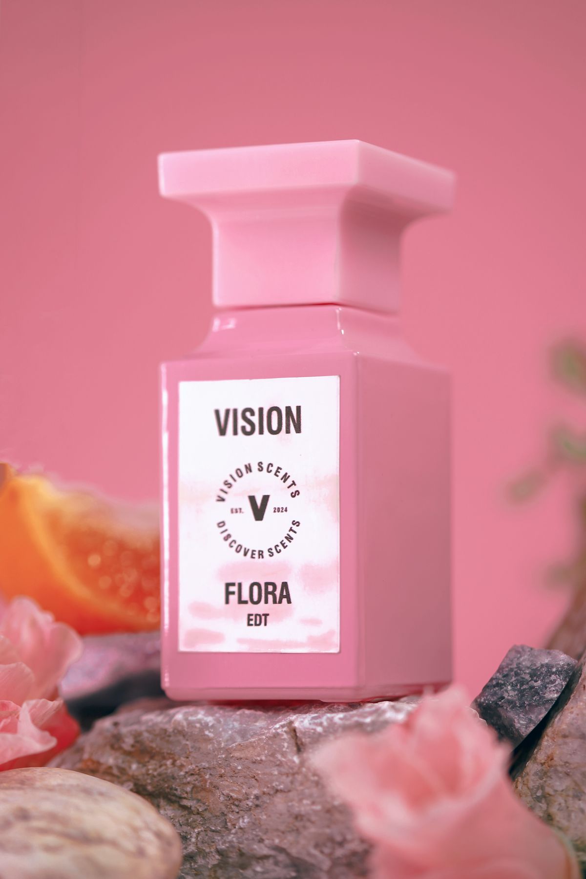 Botol parfum asli dengan latar putih
