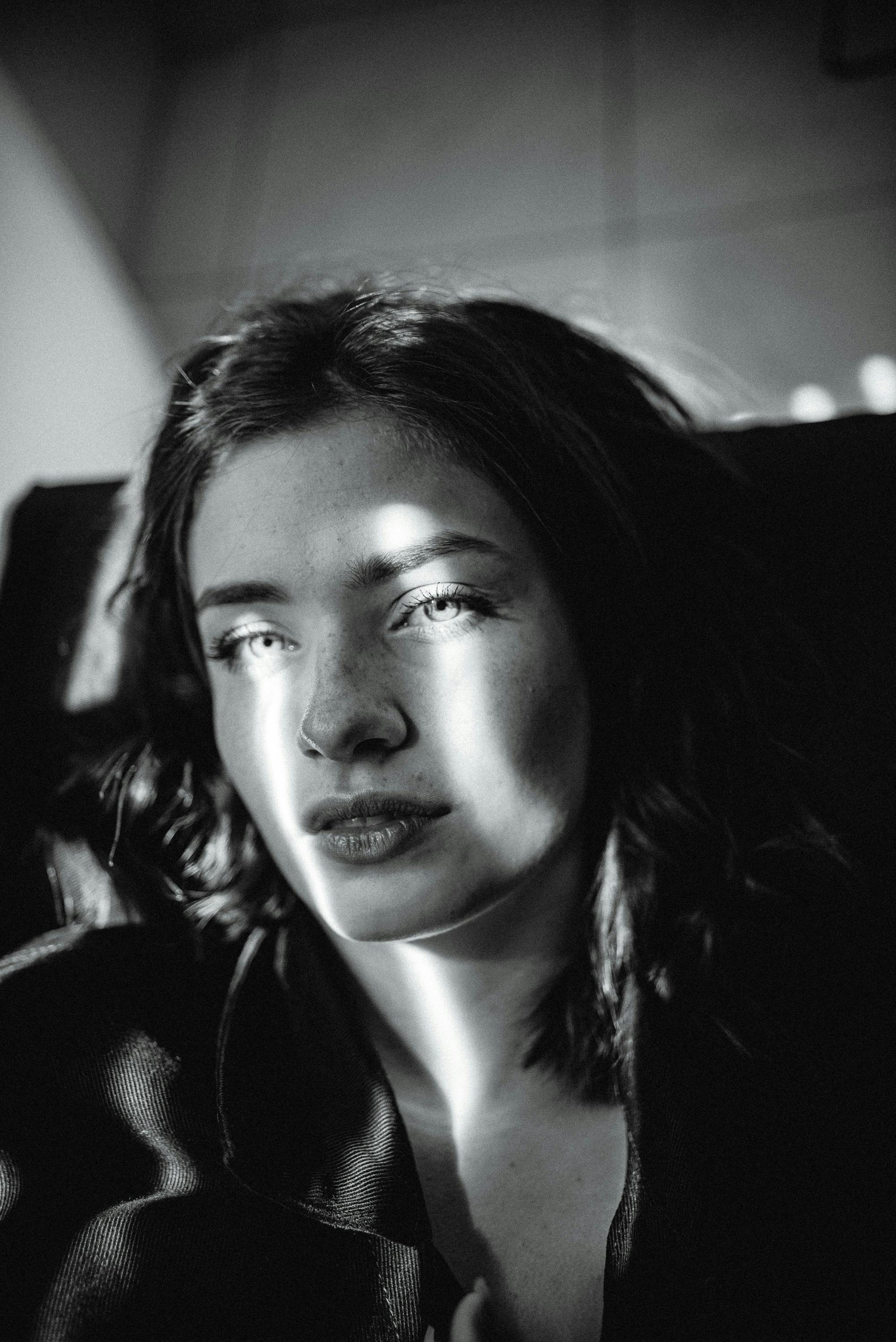 Monochrome Photography of Woman