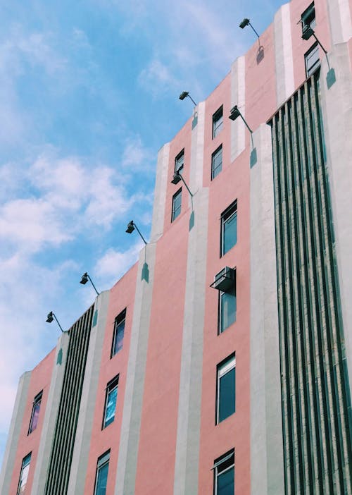 Pink Building Under Blue Sky