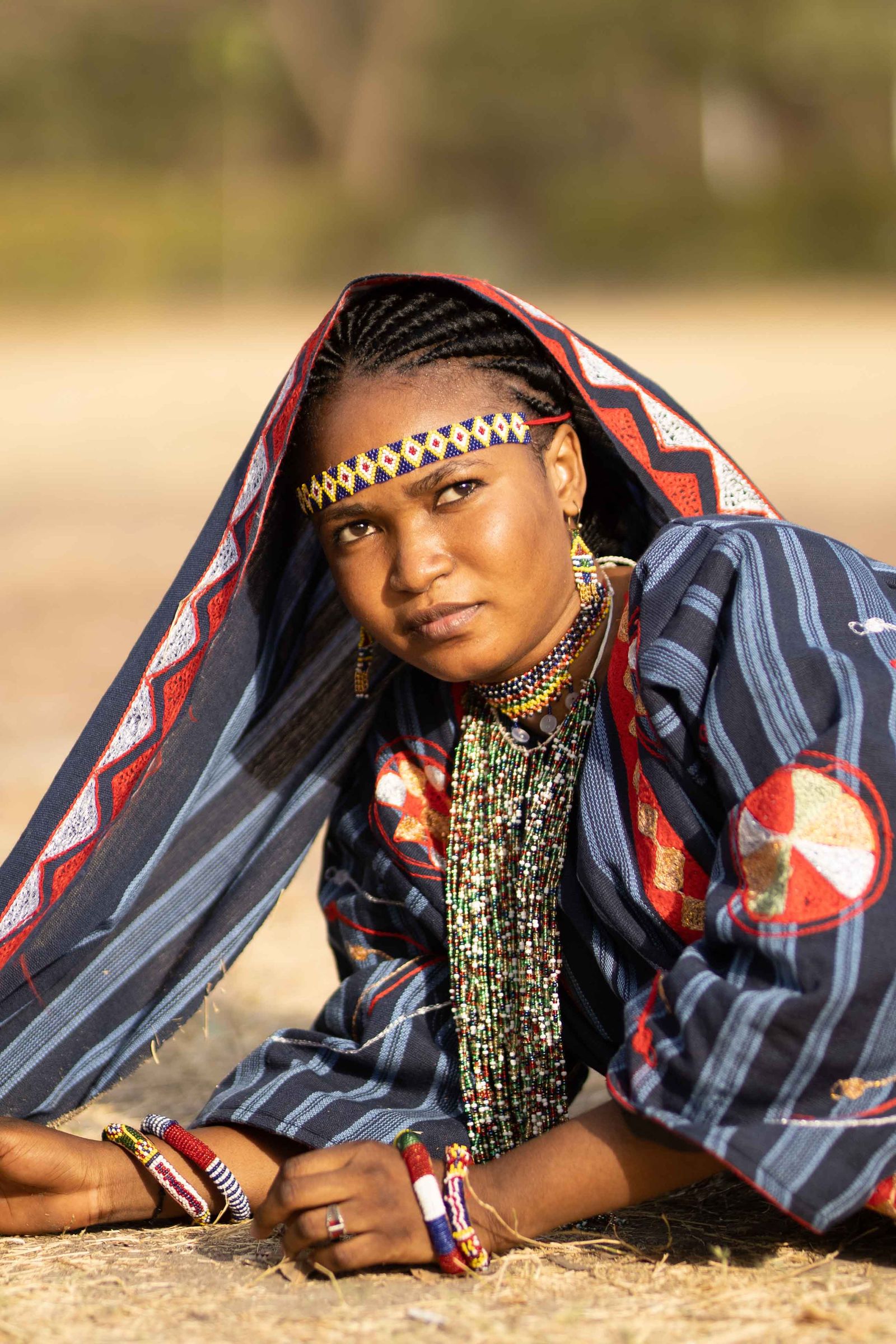 Colorful African Traditional Attire Portrait · Free Stock Photo