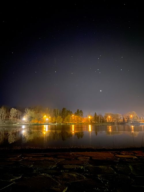 Free stock photo of bright stars, city lights, dark night Stock Photo