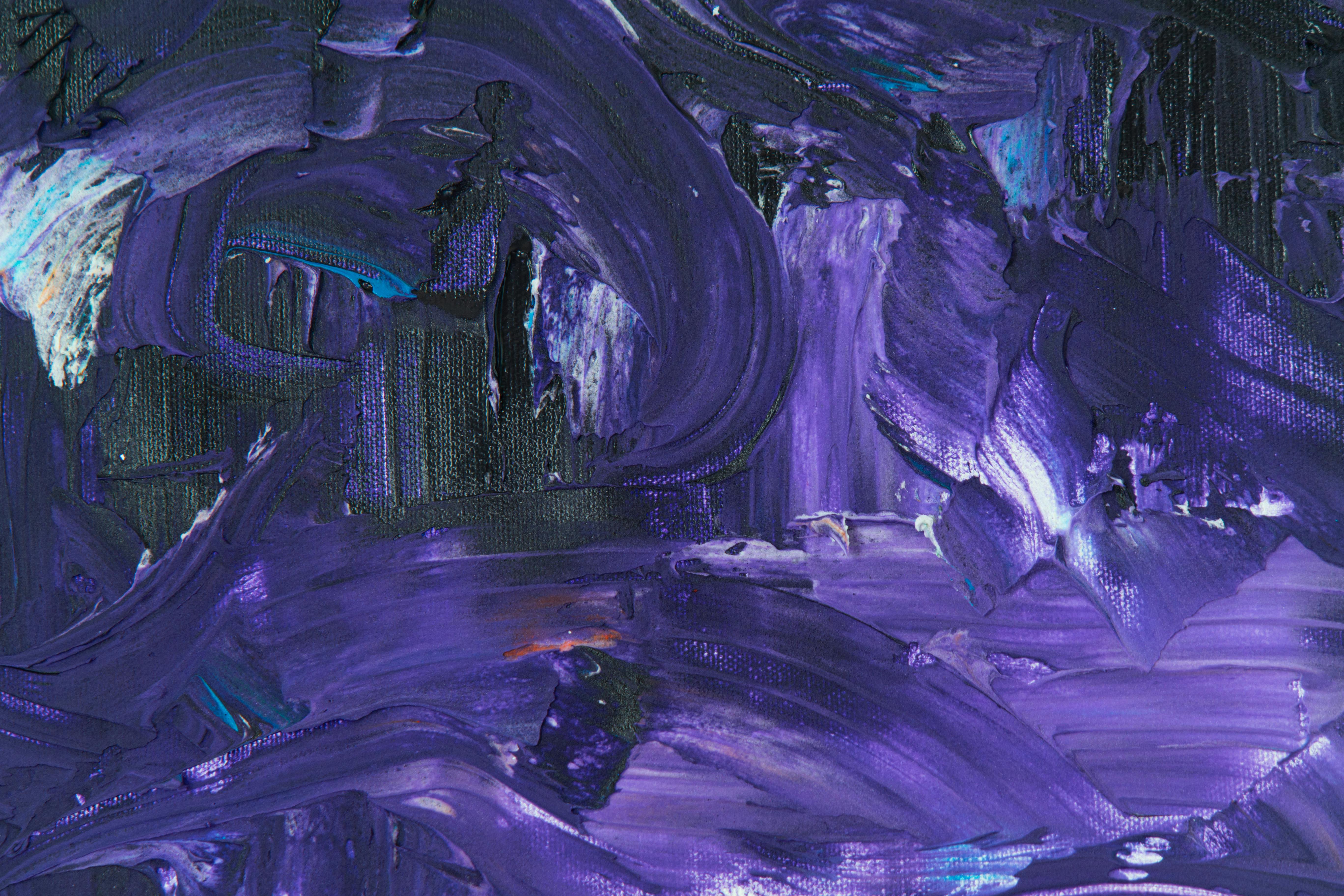 abstract purple painting