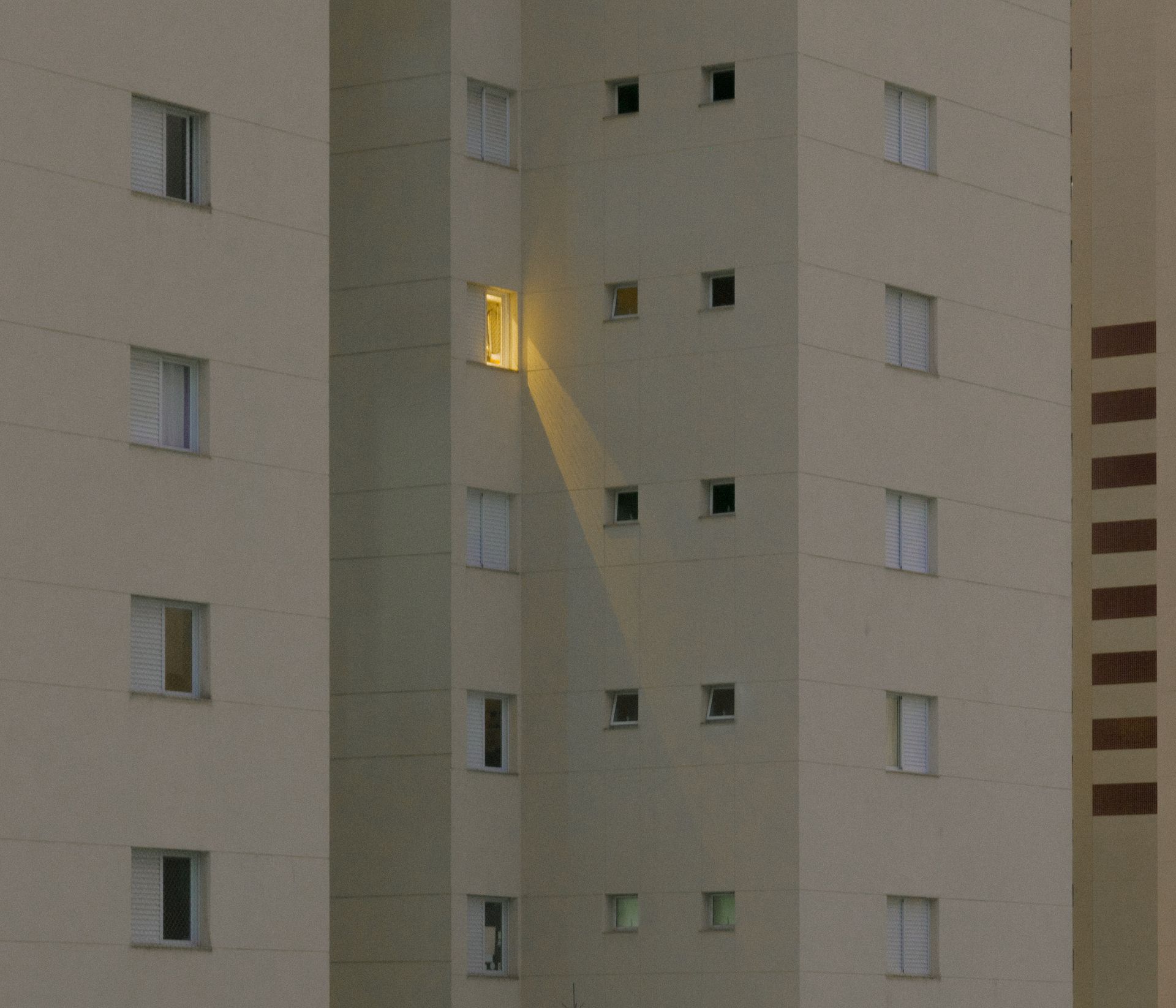 White Concrete Building With Glass Windows