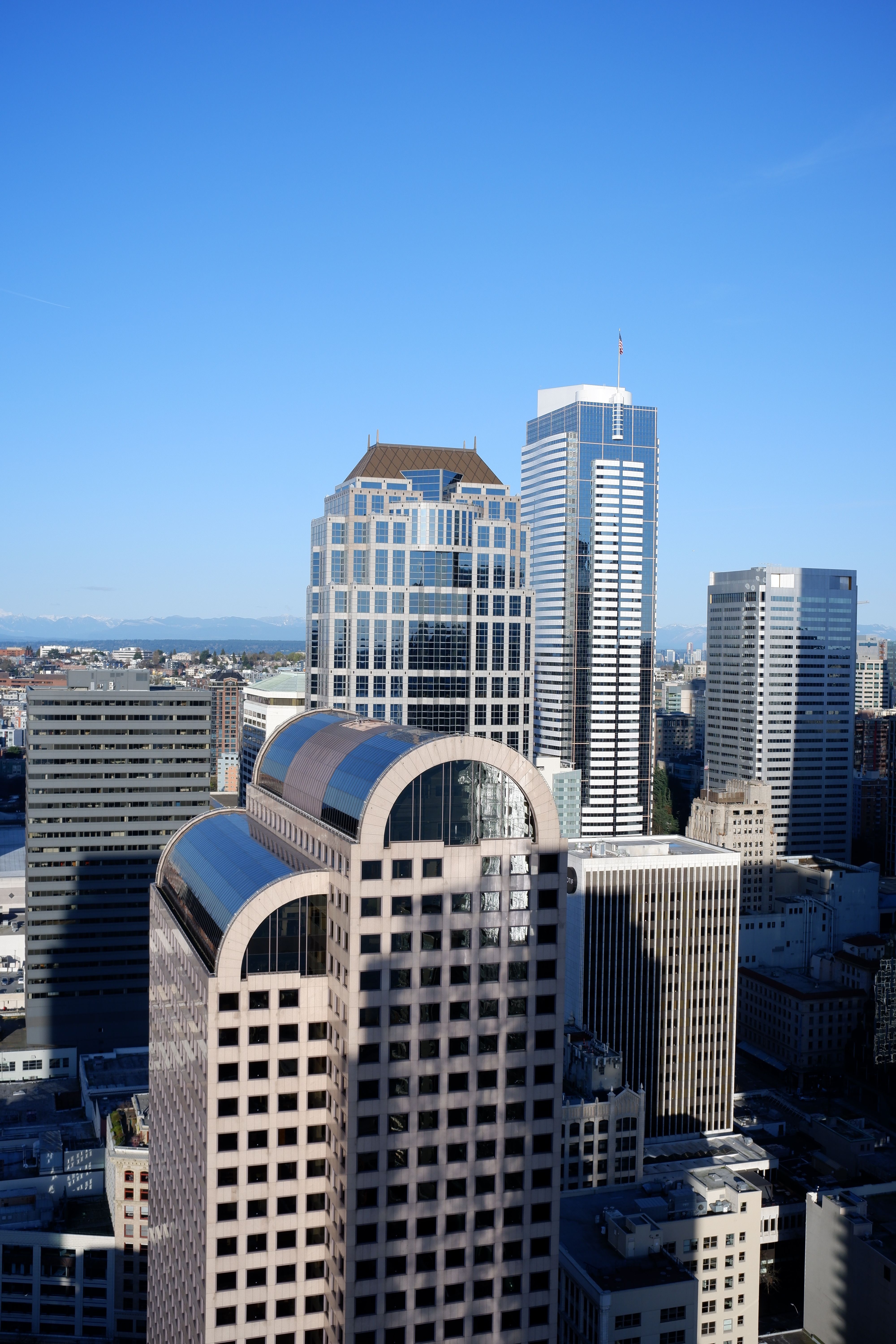 Seattle Downtown Skyline with Iconic Skyscrapers · Free Stock Photo
