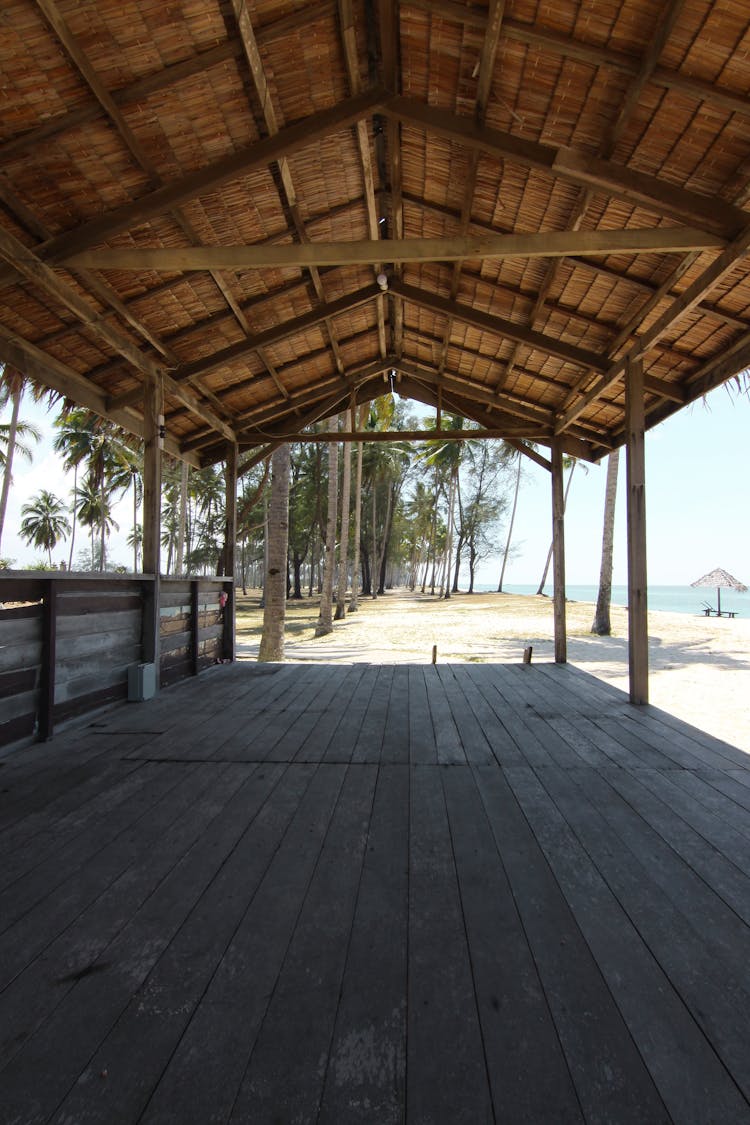 Brown Wooden Gazebo