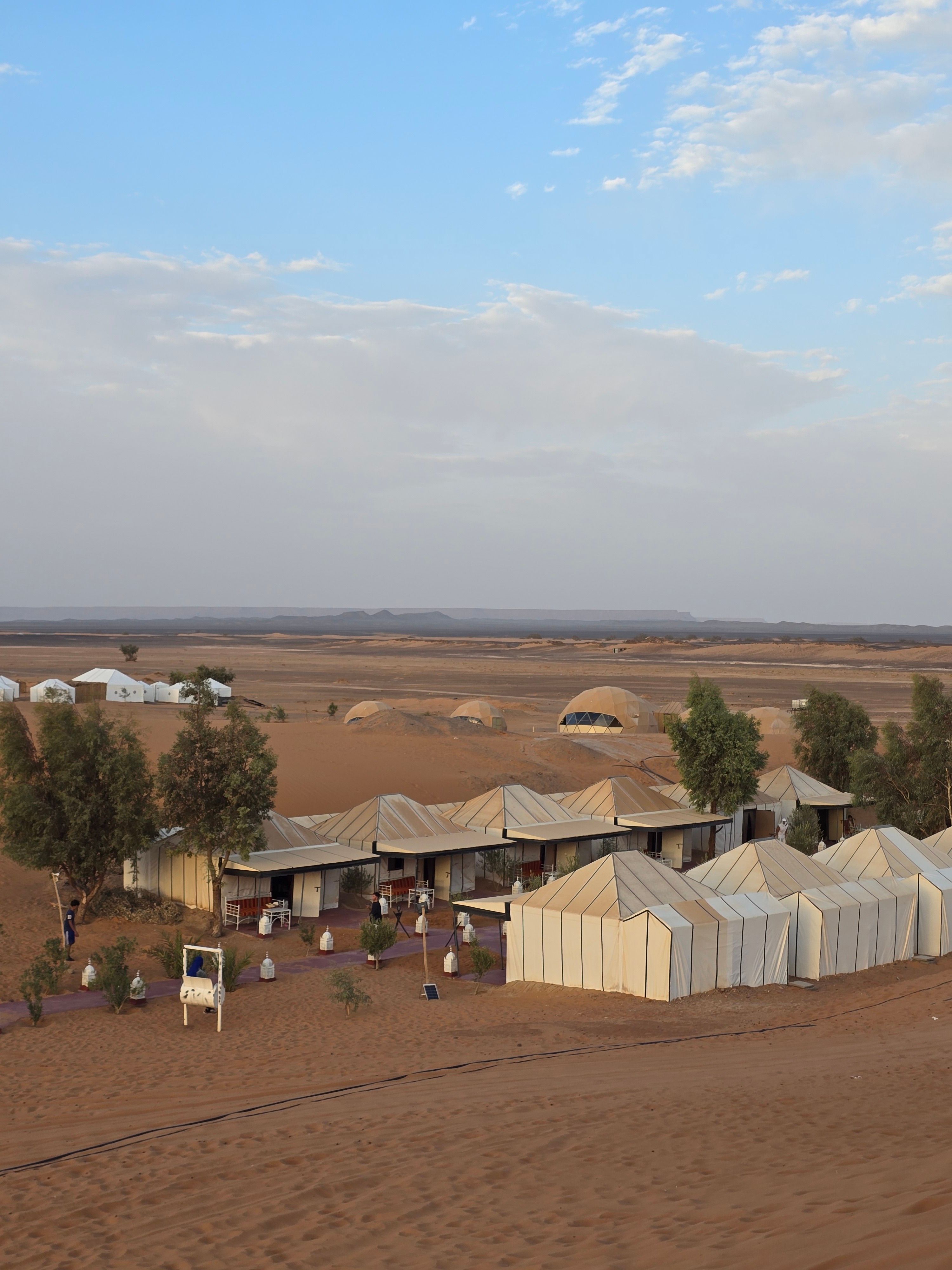 2-Day vs 3-Day Sahara Desert Tour from Agadir or Errachidia 2 Luxury glamping tent at desert camp in Merzouga Sahara