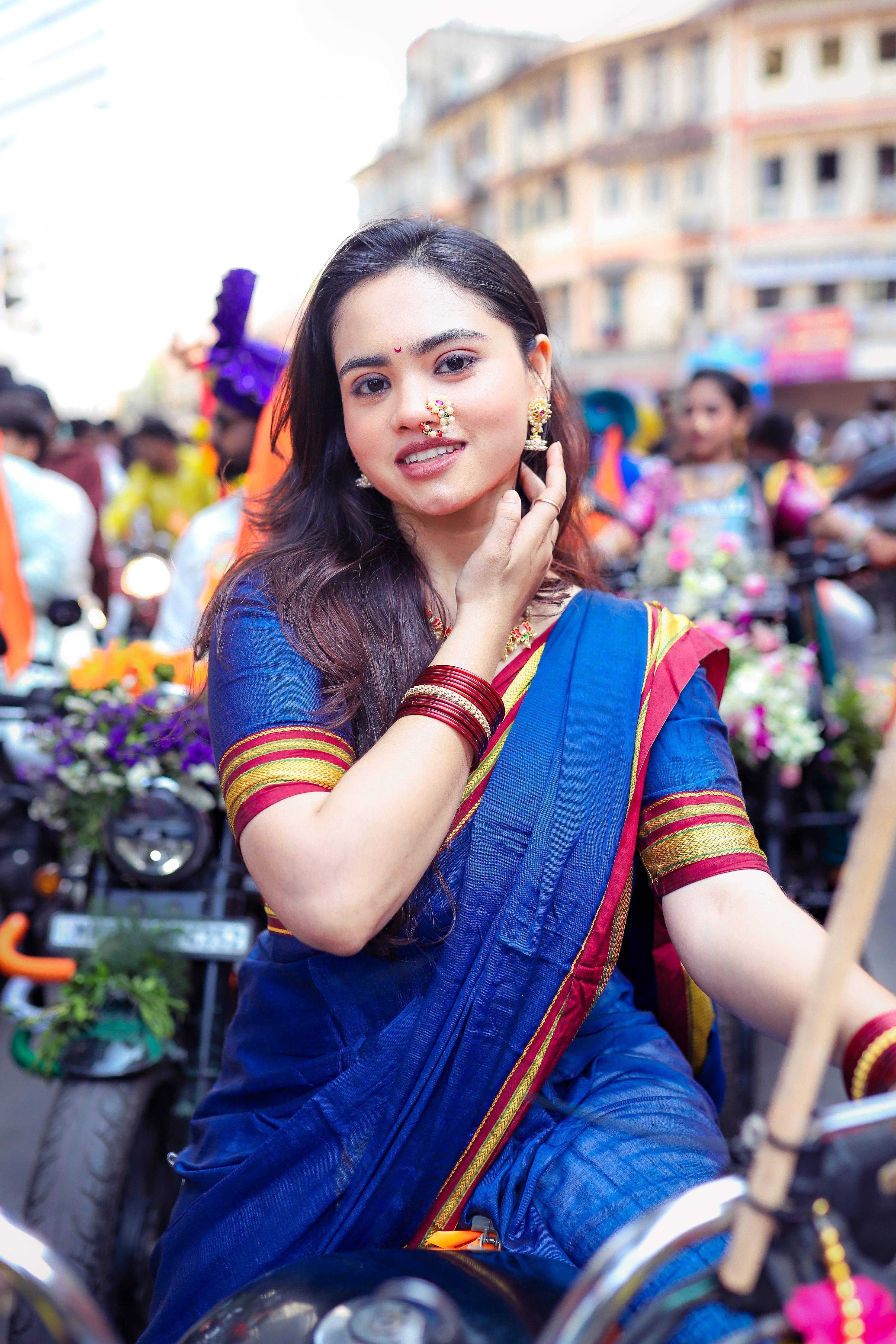 Colorful Festival Parade in Mumbai Street · Free Stock Photo