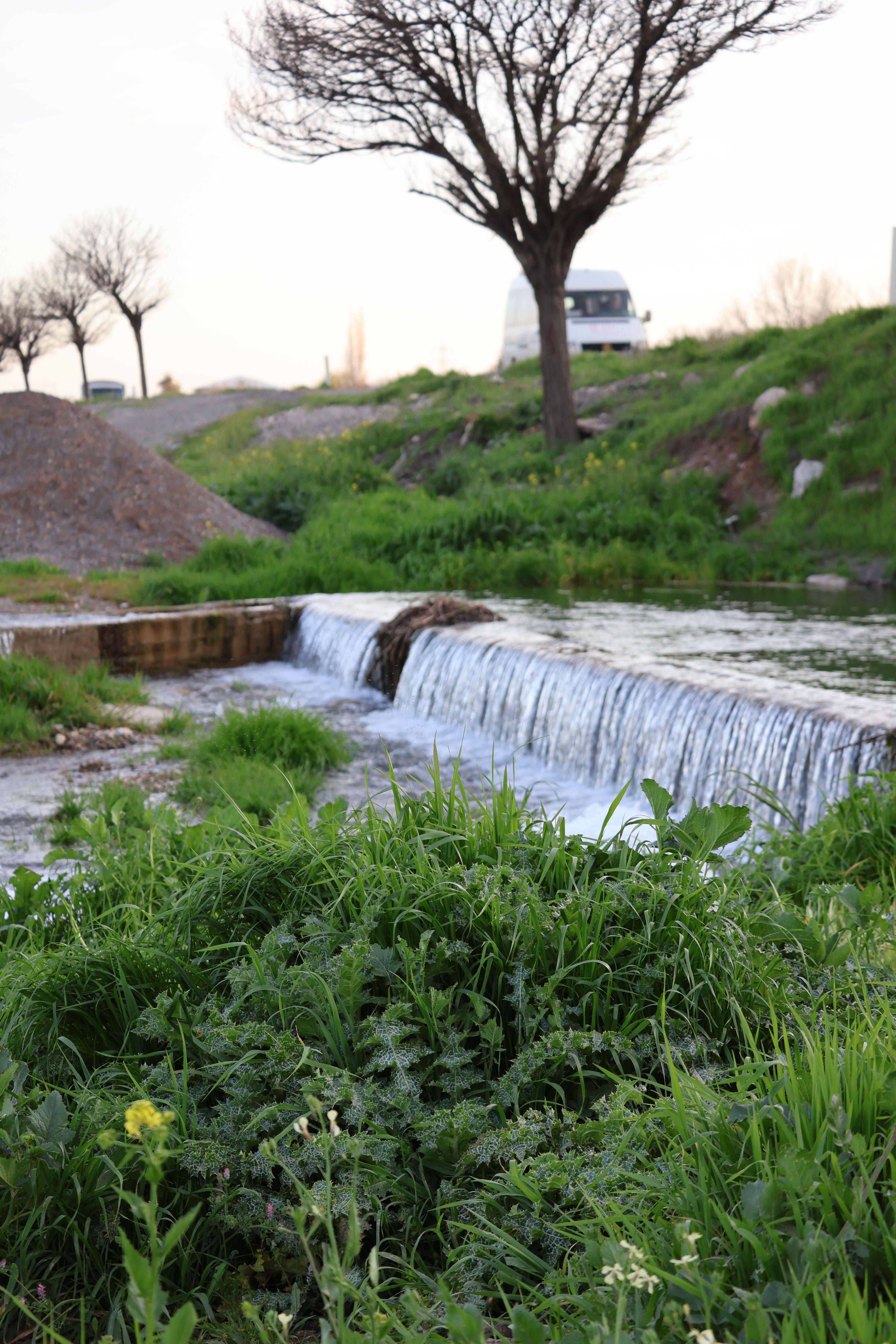 Tranquil Spring Waterfall in Verdant Landscape · Free Stock Photo
