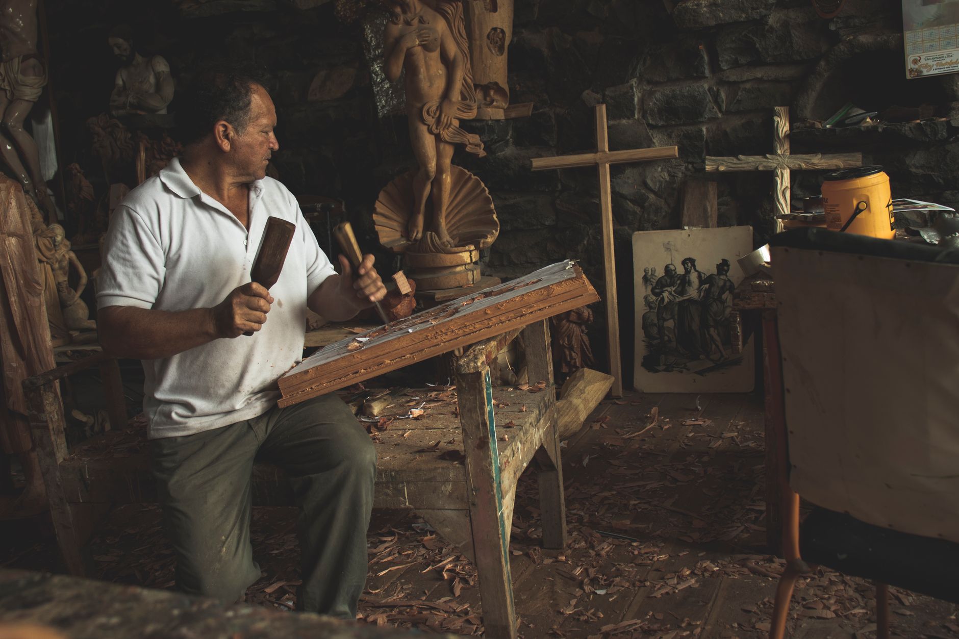Atelier zafimaniry à Ambositra