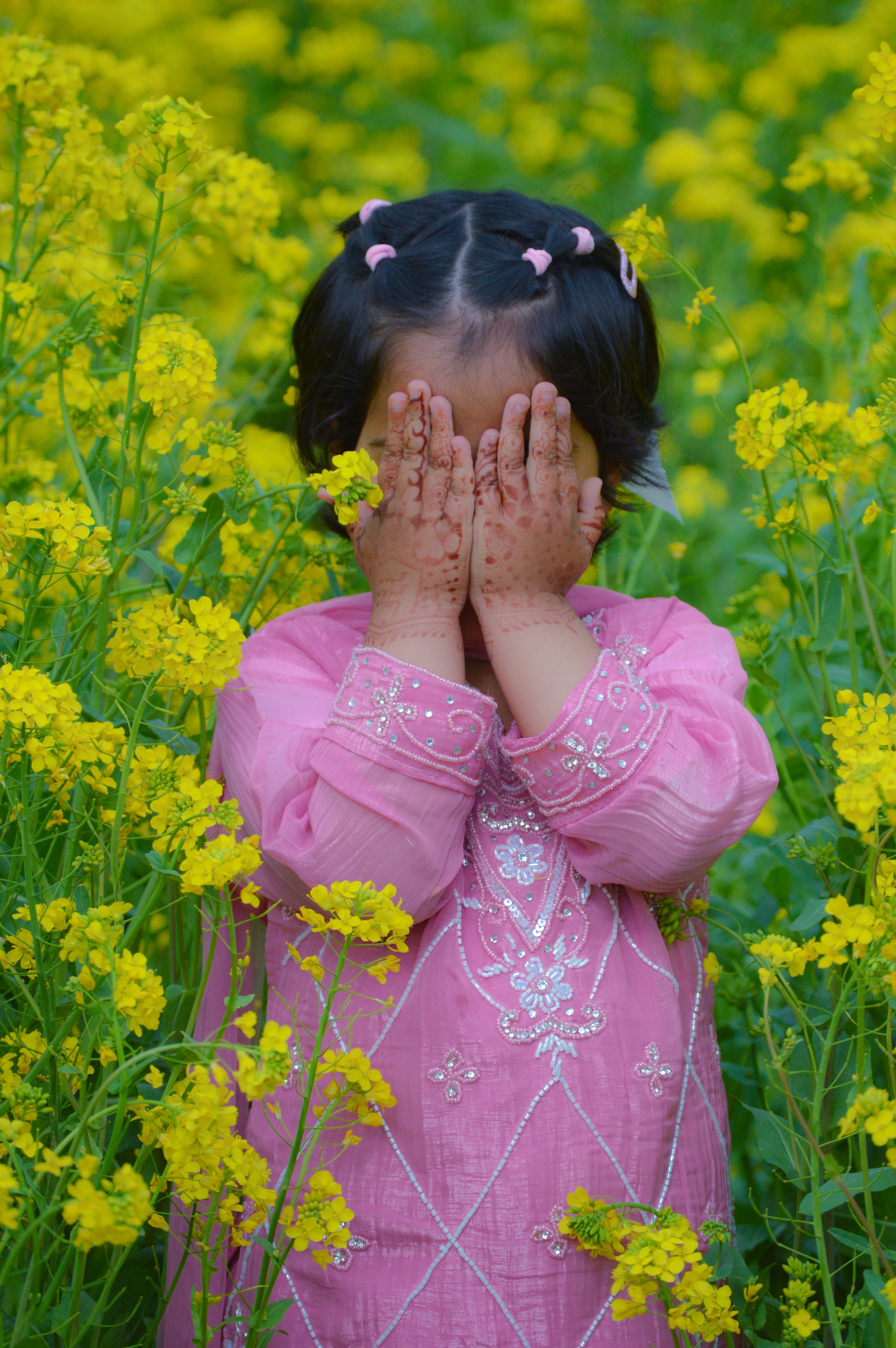 Girls Floral Frock — Rose