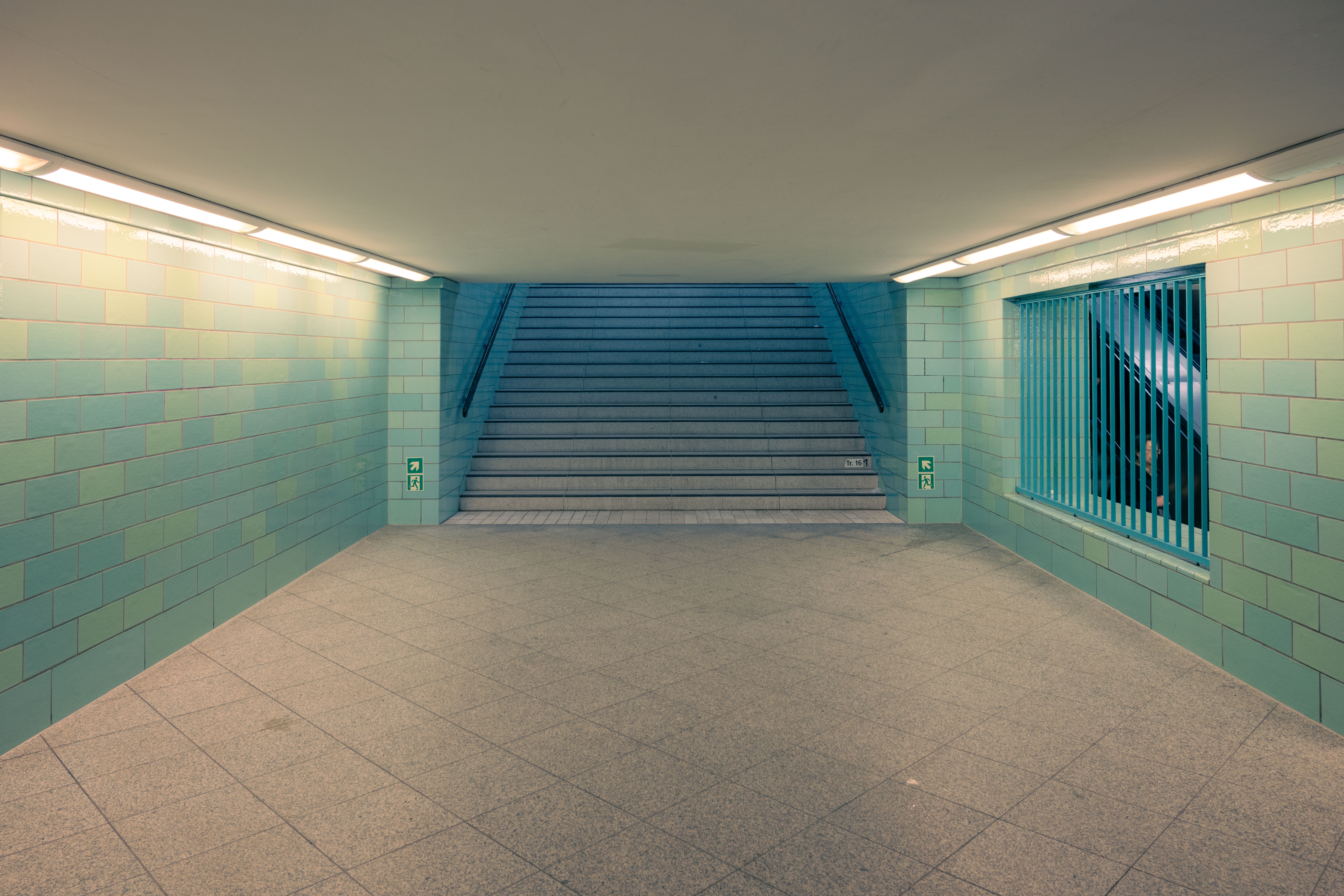 Empty Underground Passageway with Stairs · Free Stock Photo