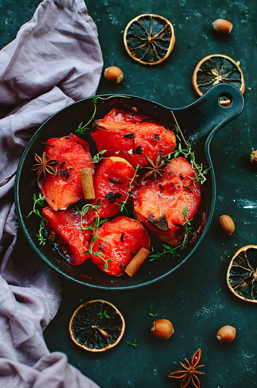 Spiced baked quince serving inspiration — photo by Carpe Jugulum on Pexels