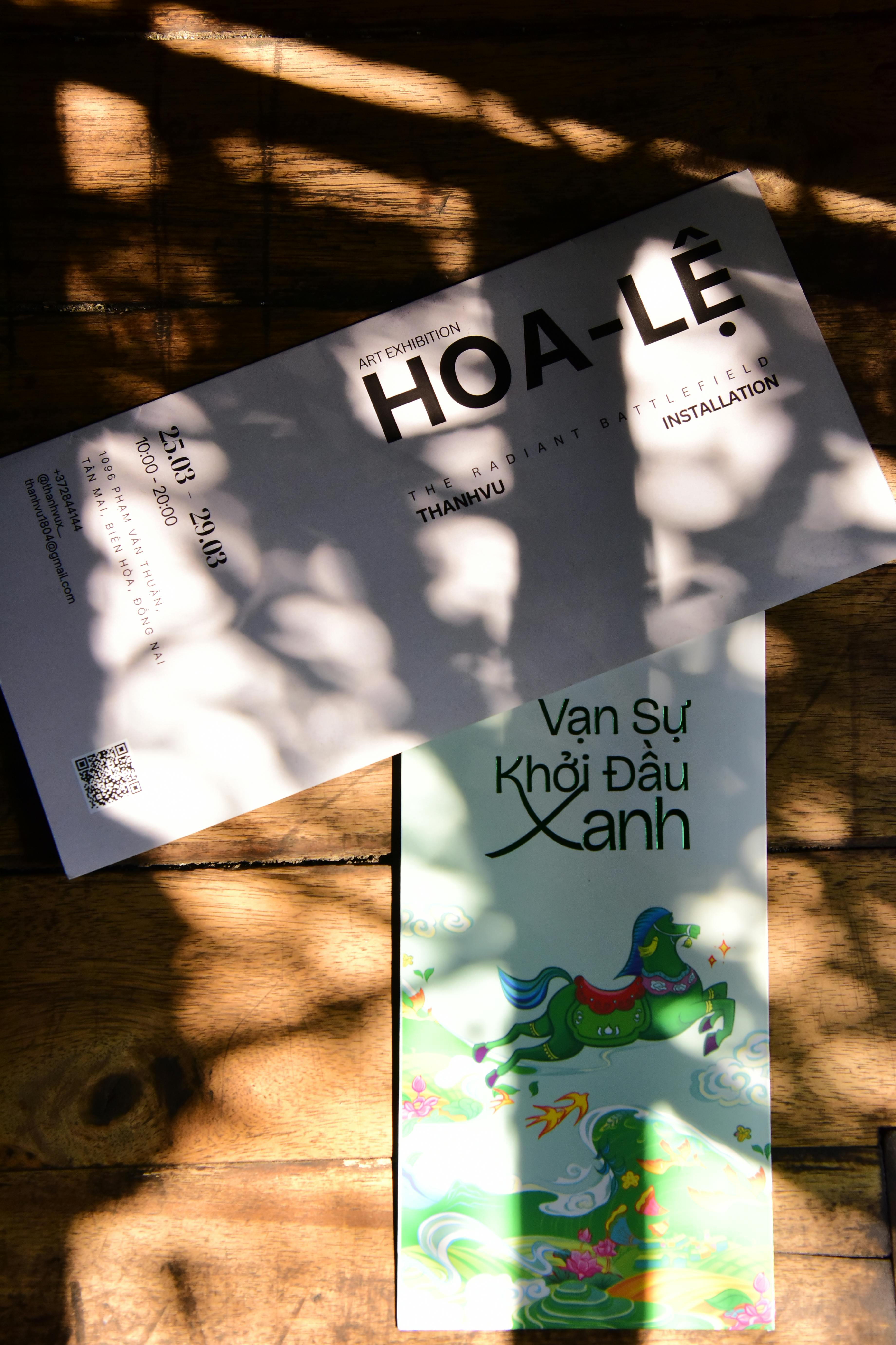 Printed flyers showing traditional print marketing compared with digital marketing