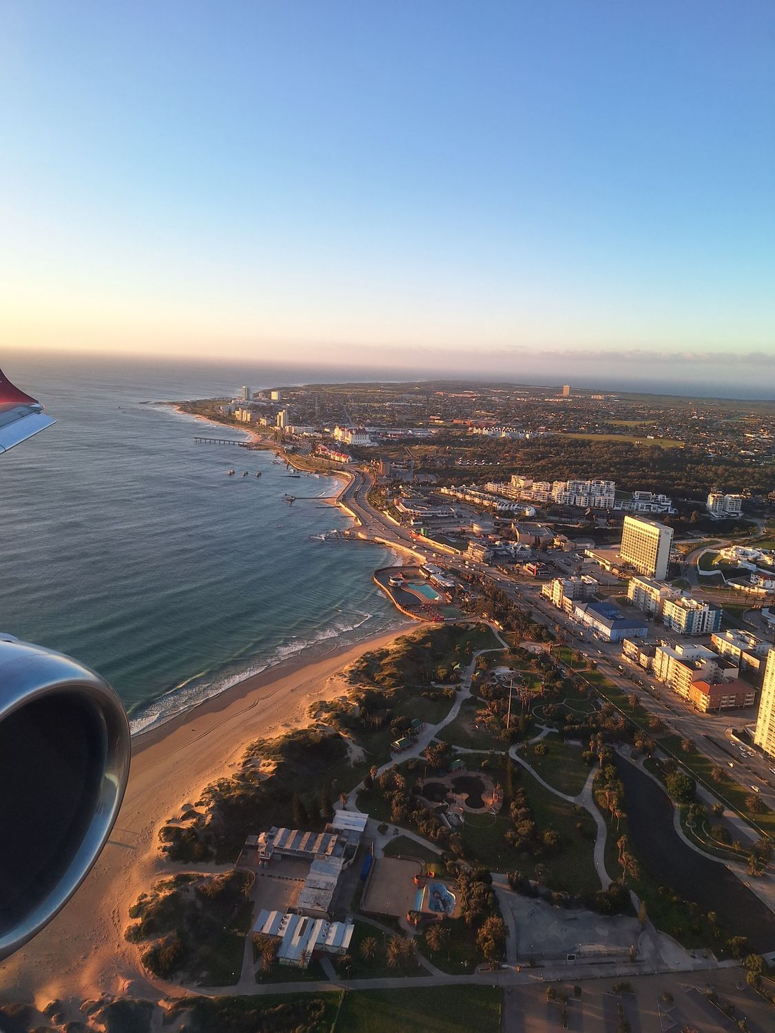 Aerial View of Coastal City at Sunrise · Free Stock Photo