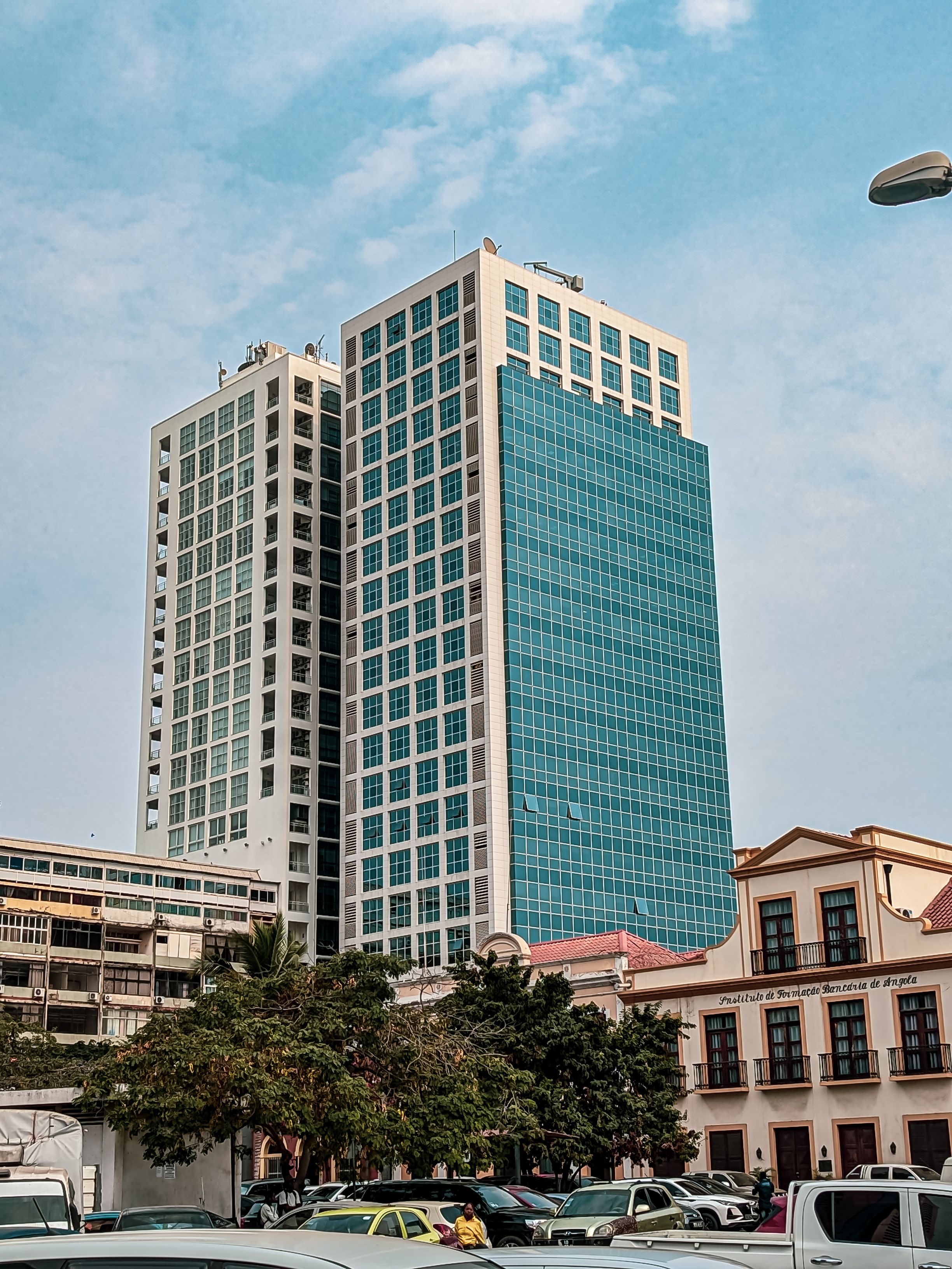 Facade of the Torres Atlantico Building in Luanda, Angola · Free Stock ...