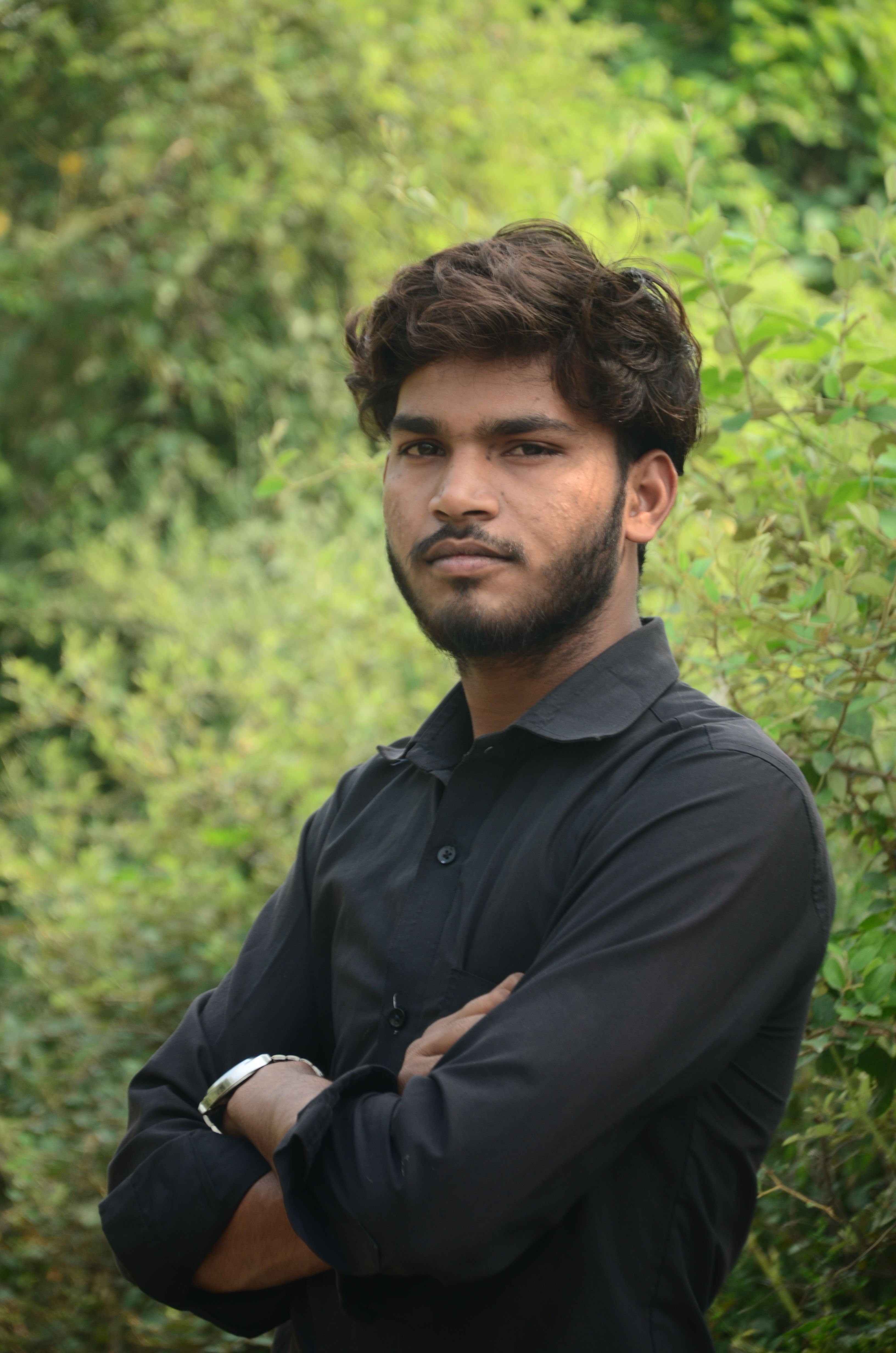 Portrait of a Young Man in Nature · Free Stock Photo