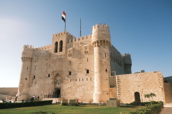 Qaitbay Citadel on Alexandria harbor