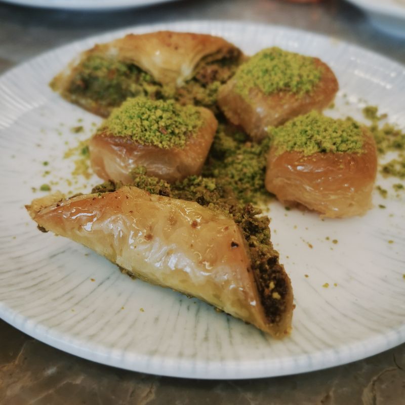Ramadan Lantern Pistachio Phyllo Rolls with Spiced Honey