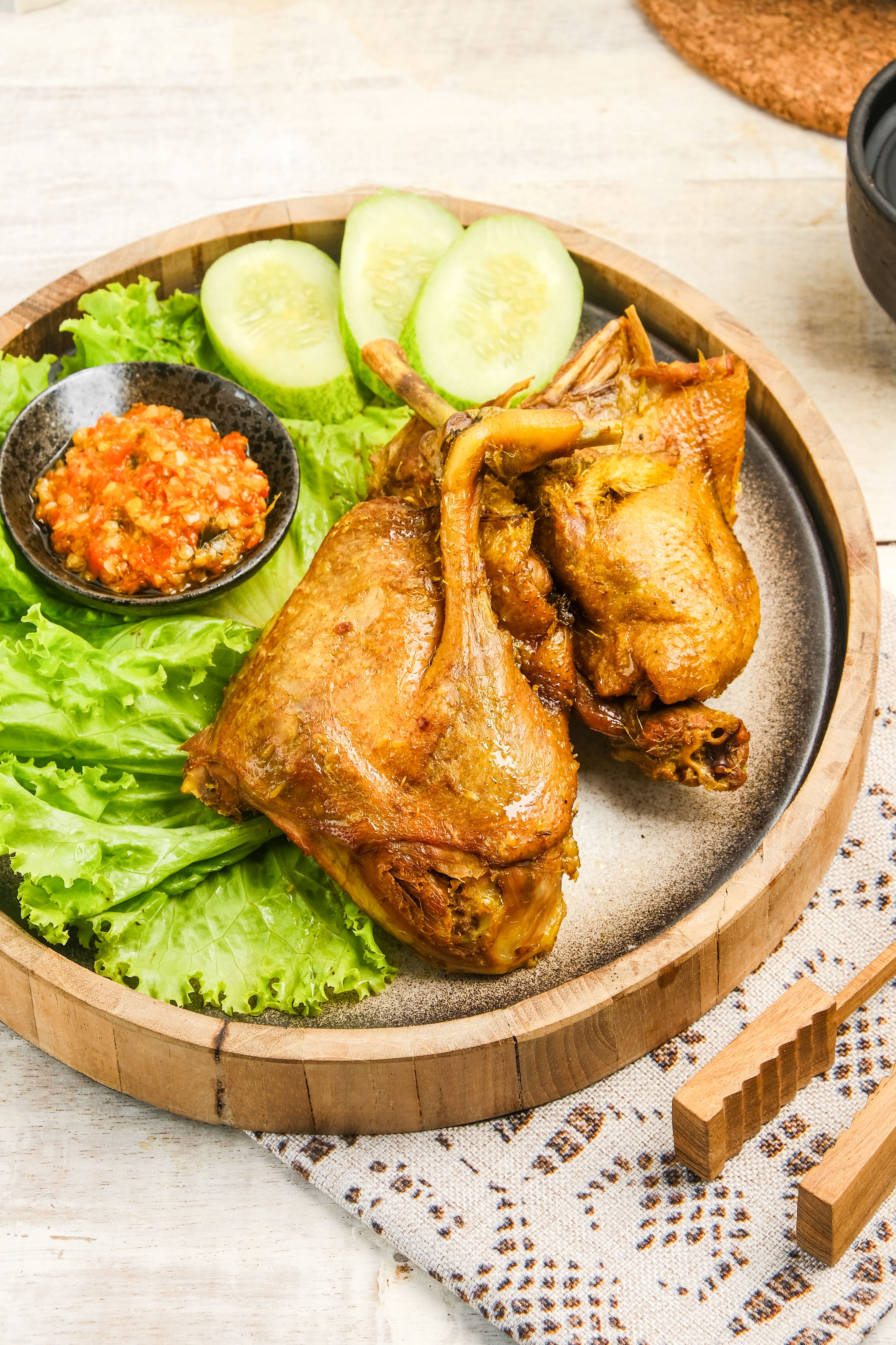 Maple-Glazed Whole Roast Duck in a Cider Reduction