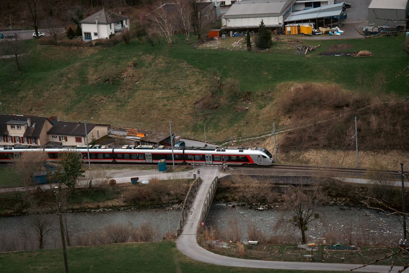 Scenic passenger train journey
