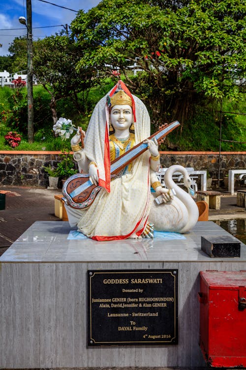 Free stock photo of ganga taiao, goddes saraswati, hindu