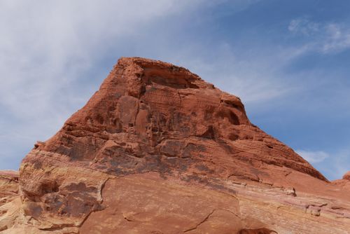 Free Stunning view of a red rock formation under a clear blue sky in Valley of Fire State Park, Nevada. Stock Photo