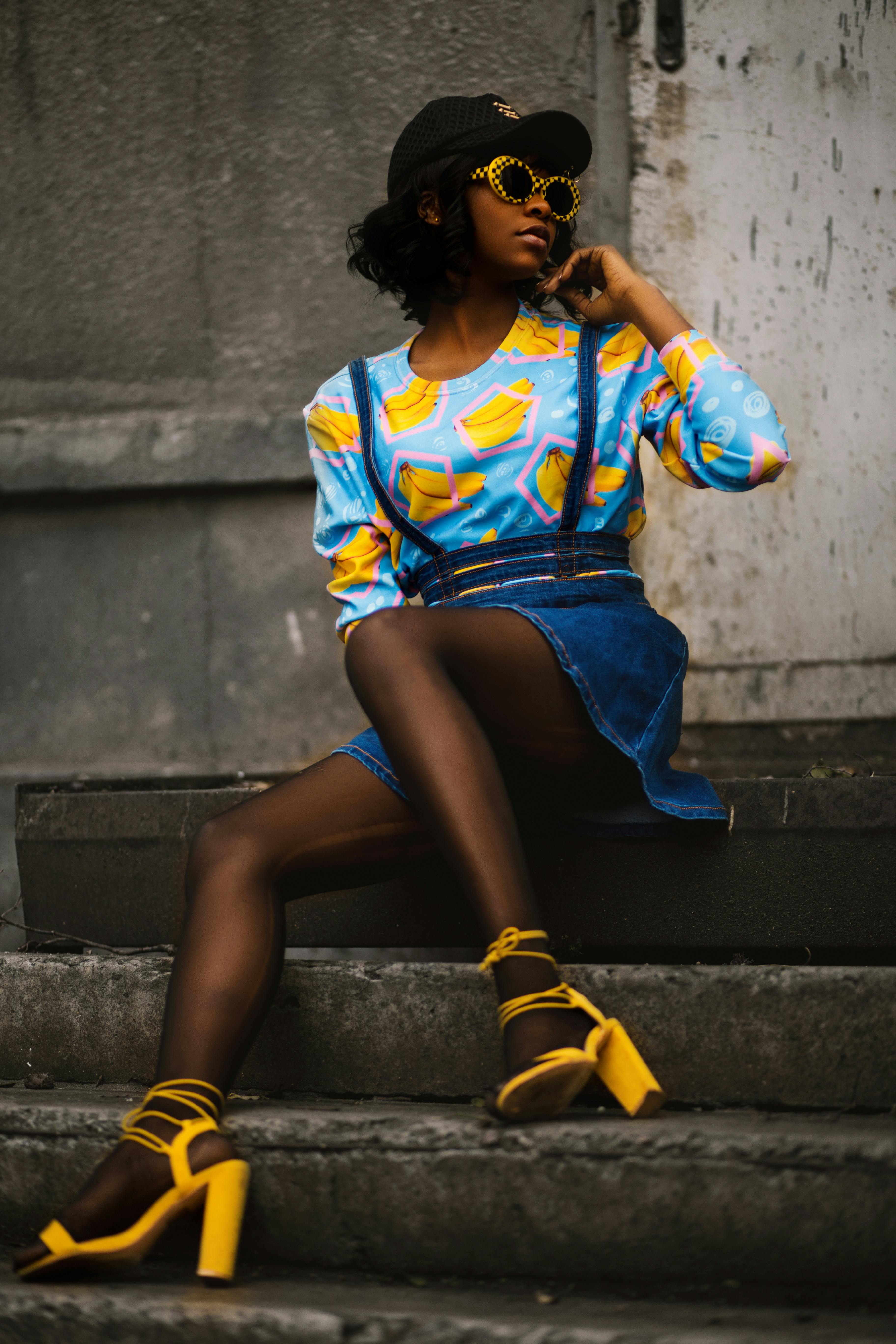 Photo Of Woman Sitting On Stairs · Free Stock Photo