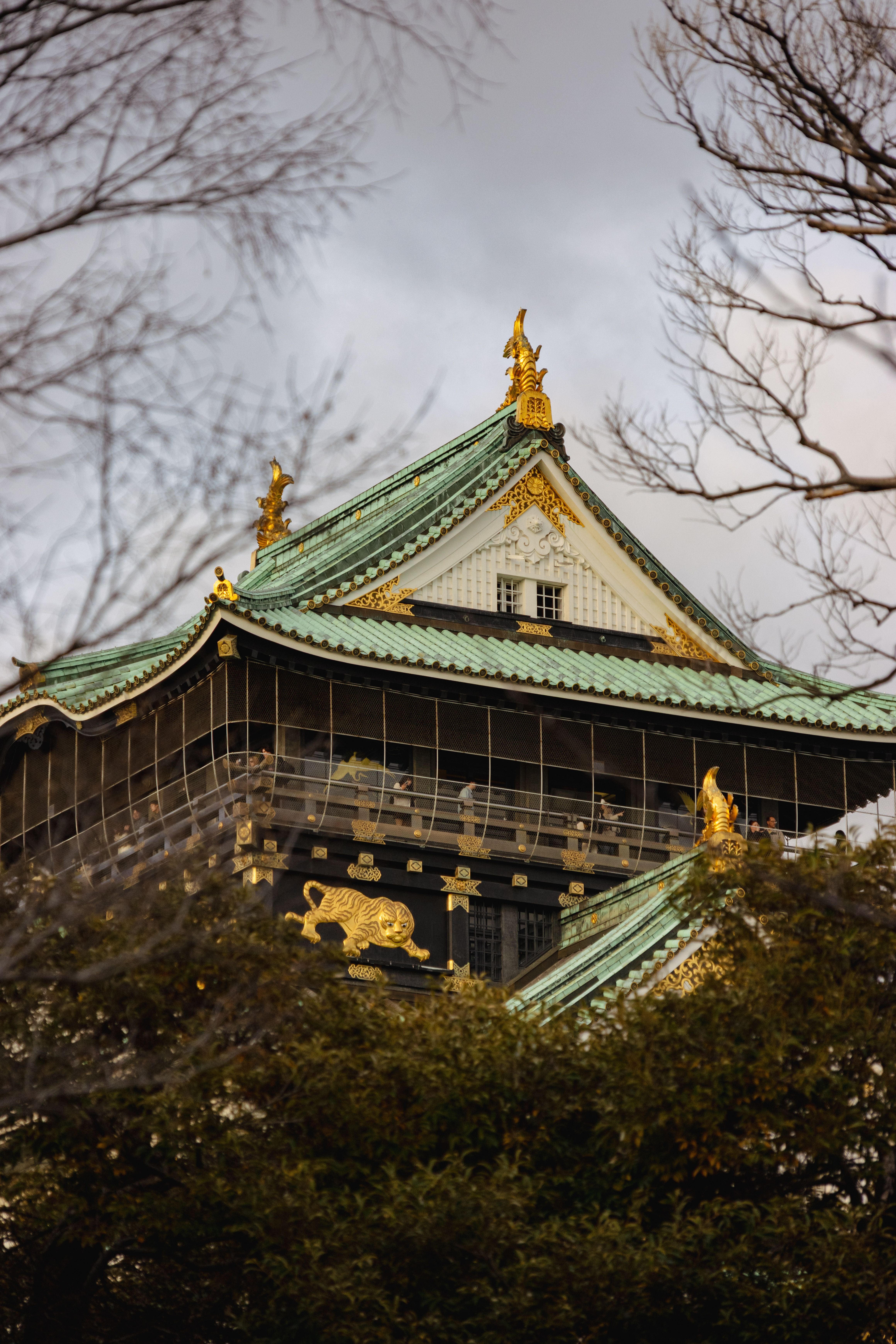 Majestic Roof of Osaka Castle in Japan · Free Stock Photo