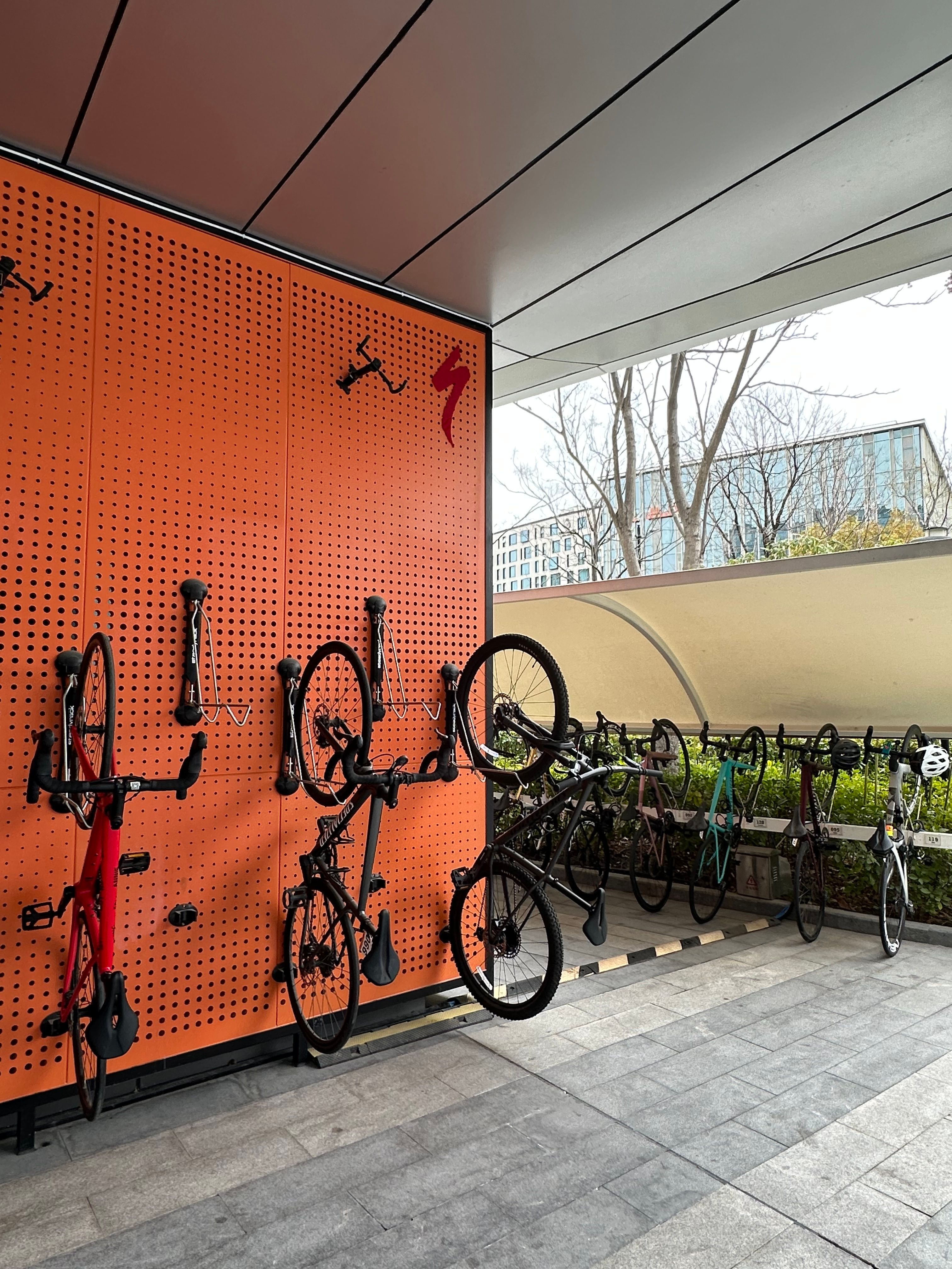 Modern Bicycle Parking in Urban Shanghai · Free Stock Photo