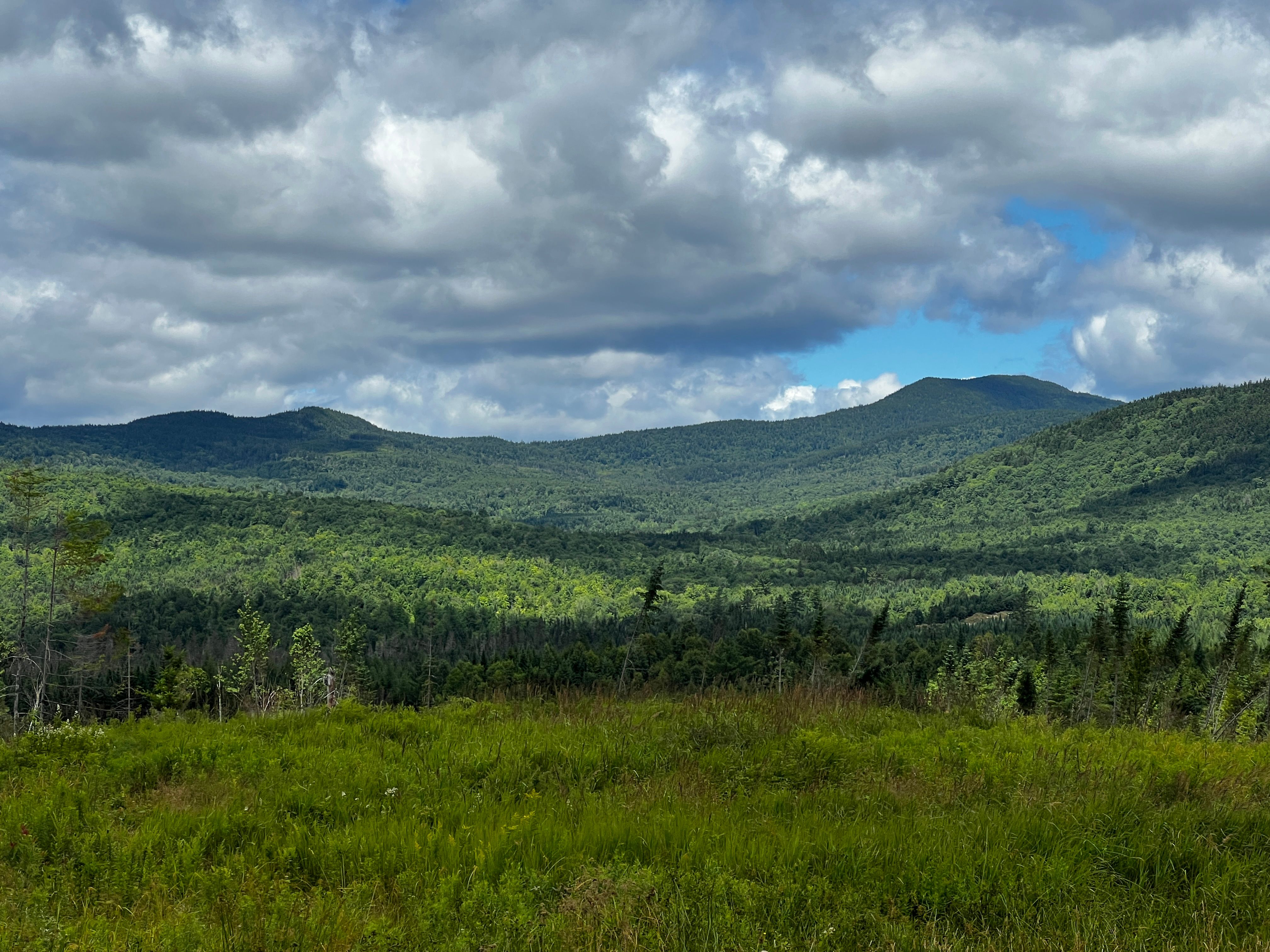 Katahdin seen from Nesuntabunt Mountain above Rainbow Lake