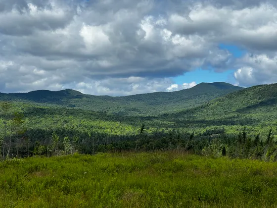 Katahdin seen from Nesuntabunt Mountain above Rainbow Lake
