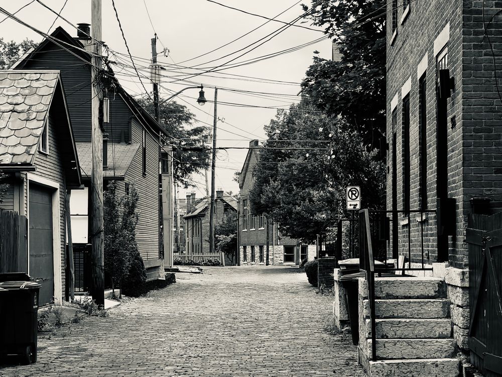 Homes along a residential street in Columbus