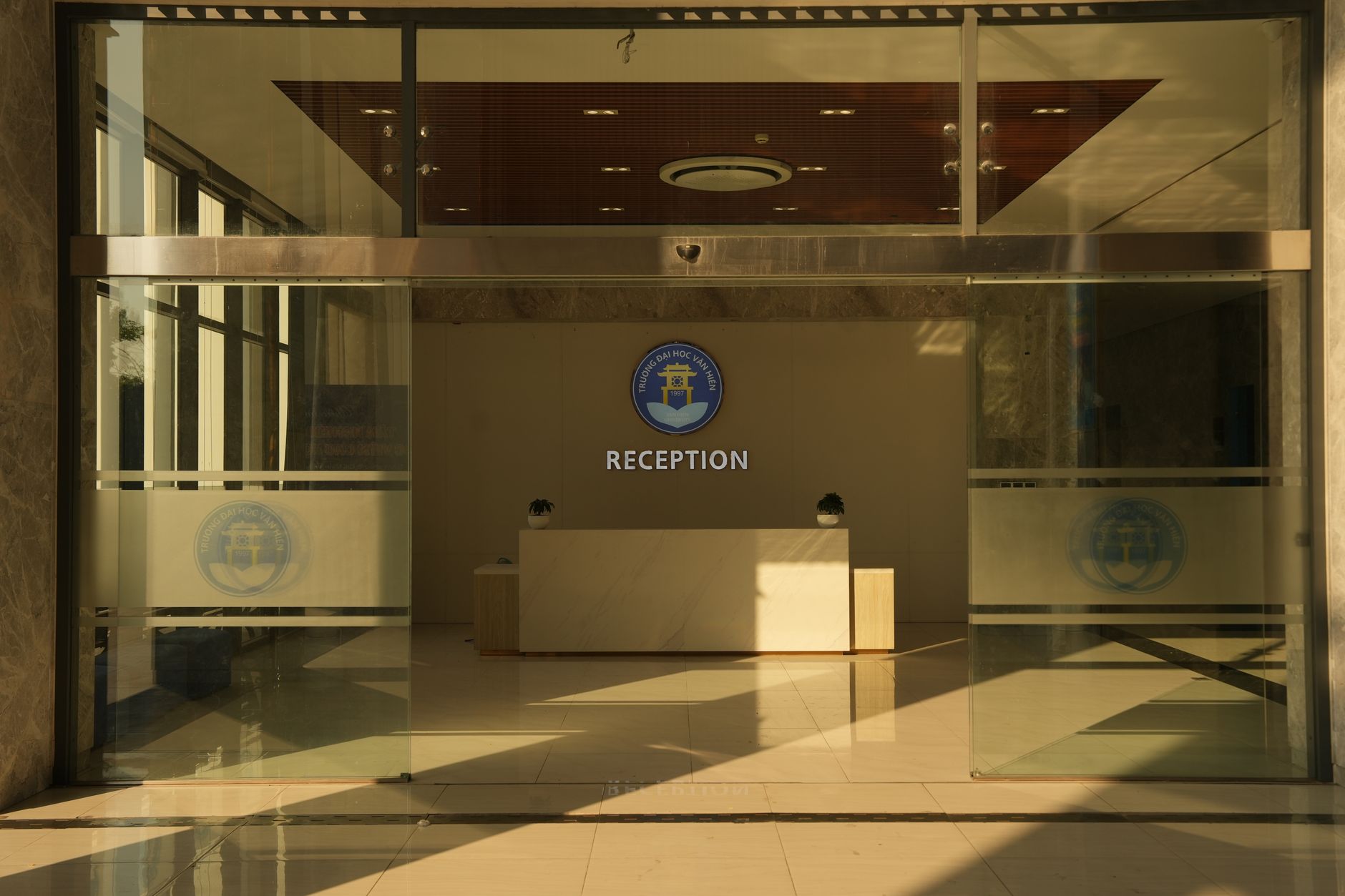 A well-designed logo mat at a corporate entrance immediately reinforces brand identity and professionalism, setting the tone for visitors.