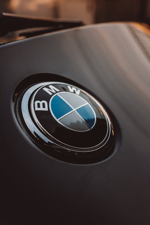 블랙 및 실버 Bmw 엠블럼