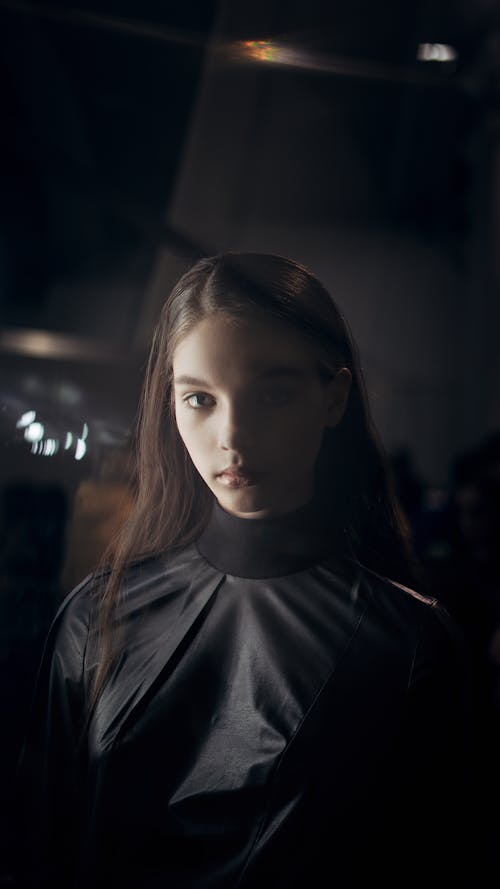 Photo Of Woman Wearing Black Turtle Neck Top