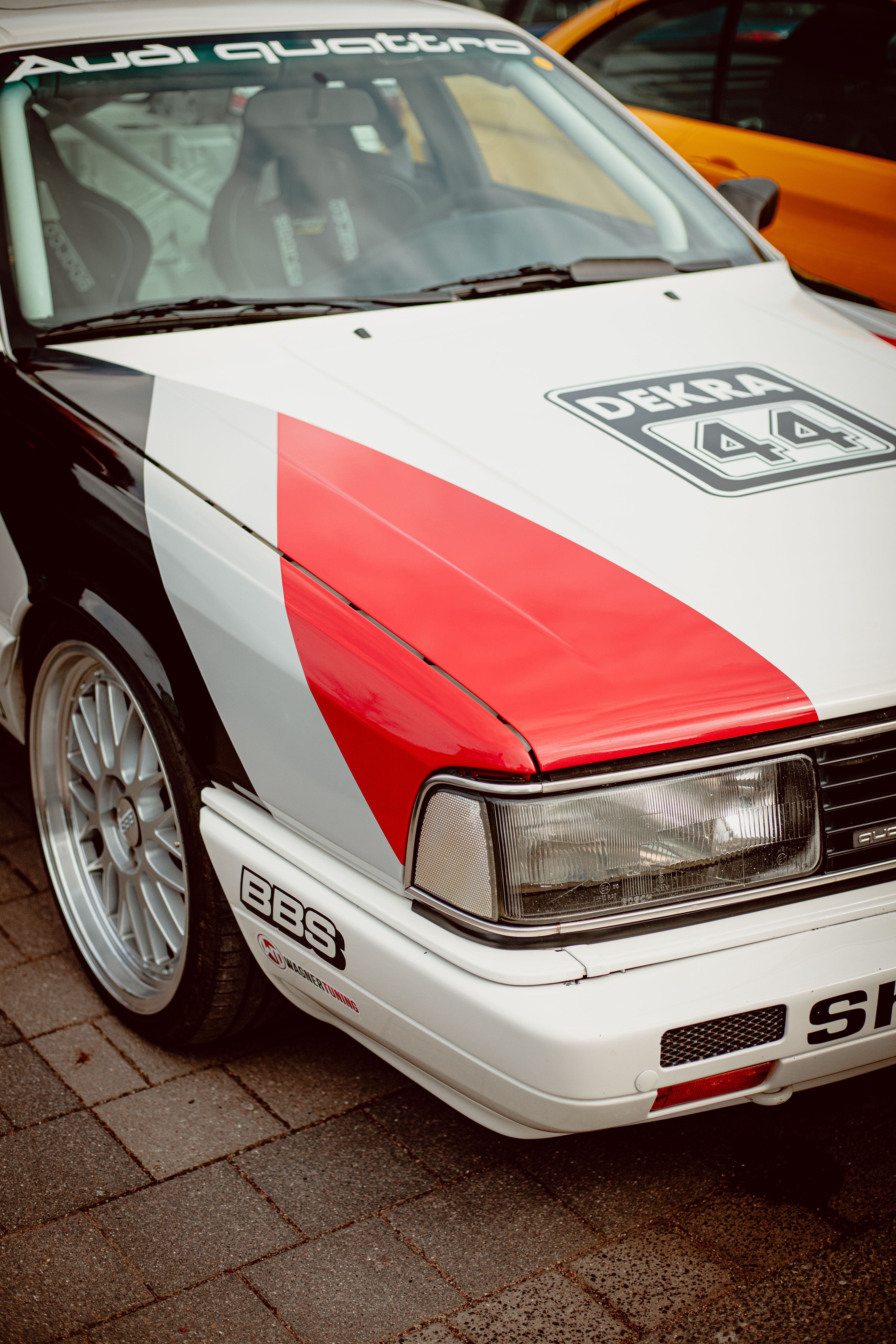 Classic Audi Race Car with Striking Design · Free Stock Photo