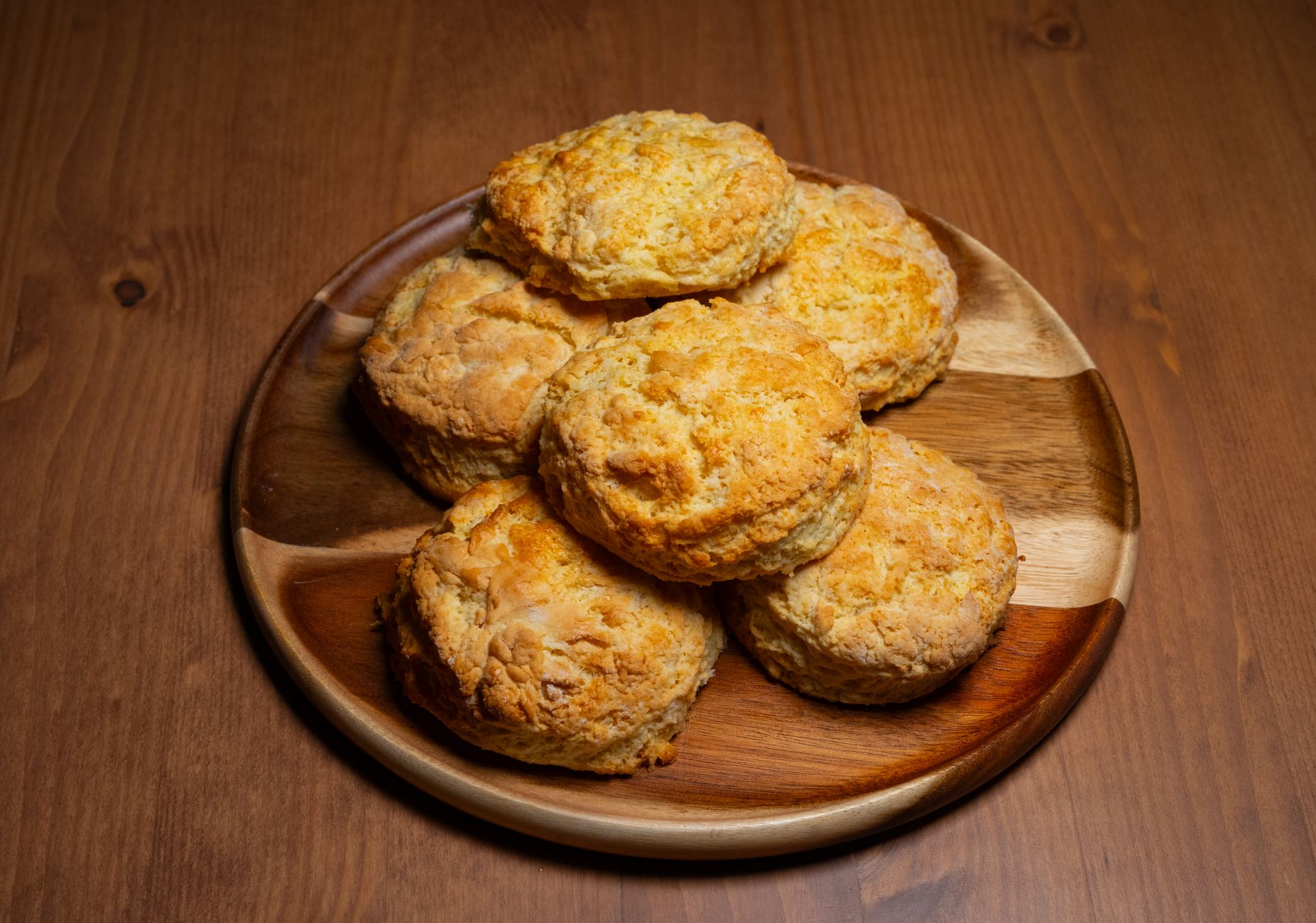 Herbed almond flour biscuits fresh from the oven
