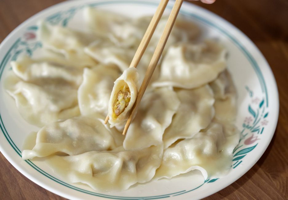 dumpling filling sesame chestnut