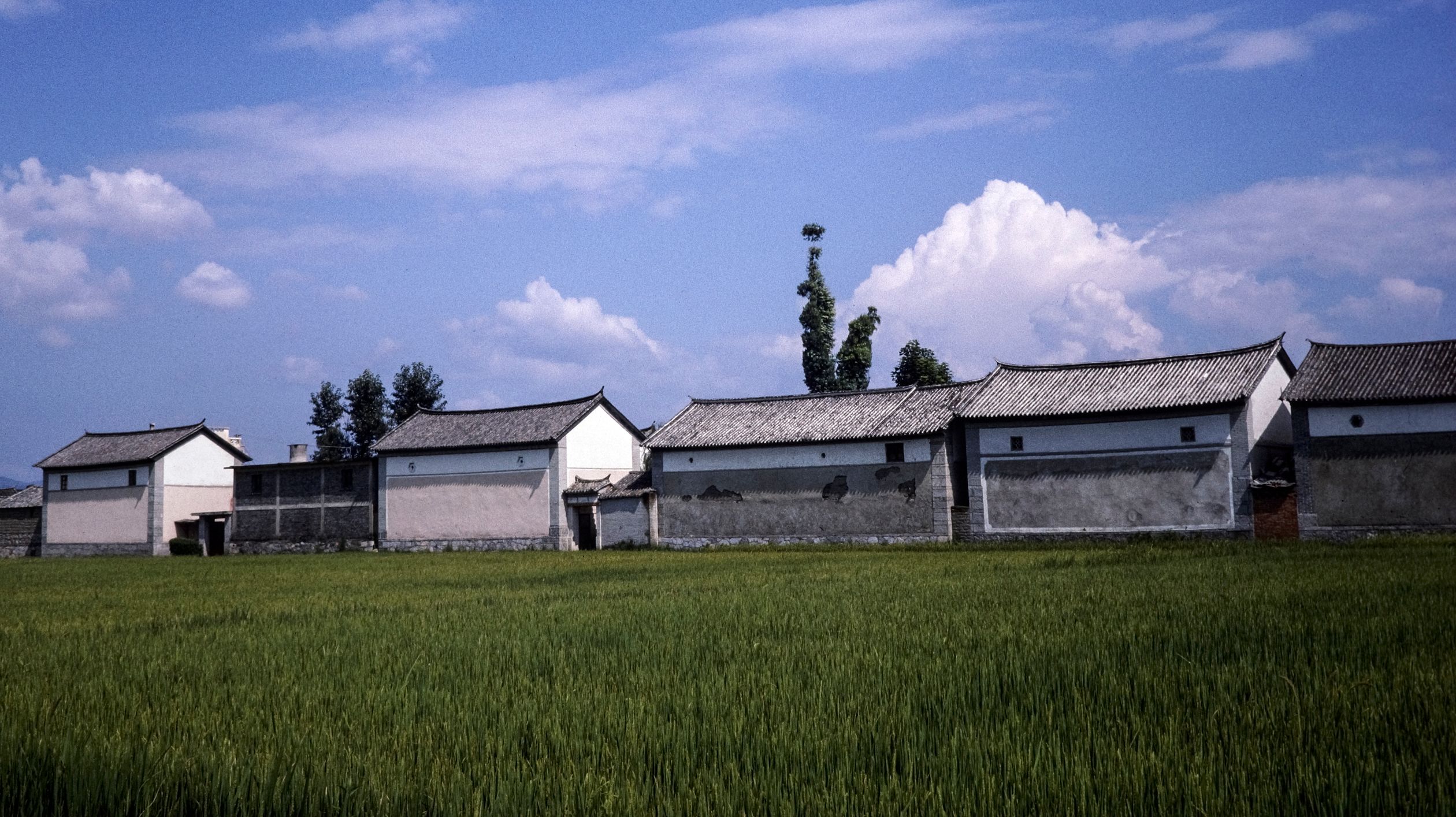 Traditional Rural Office Traditional Rural Architecture in Scenic Field · Free Stock Photo