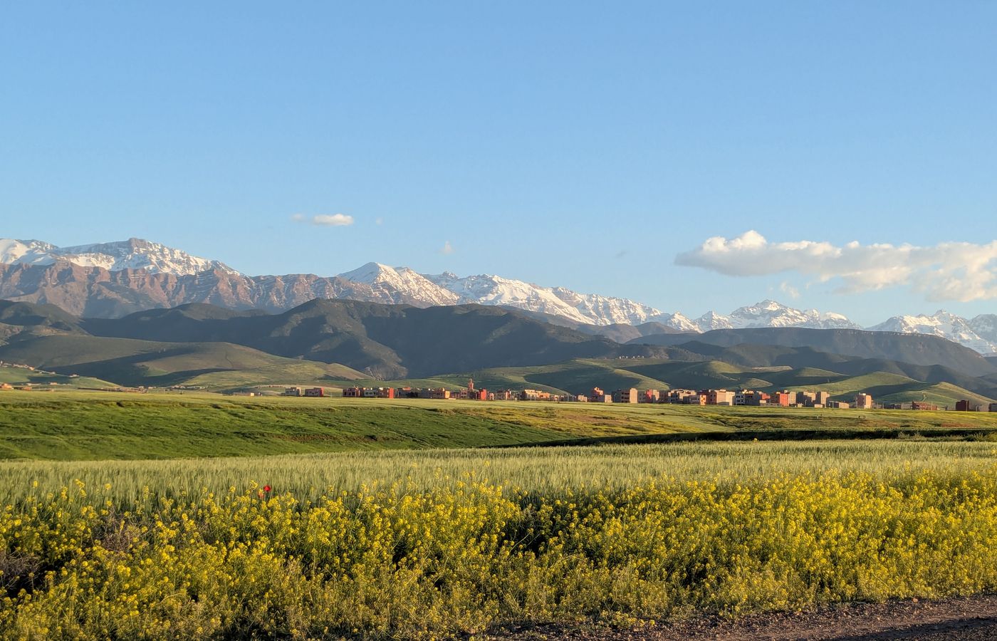 High Atlas mountain landscape on a day trip from Marrakech