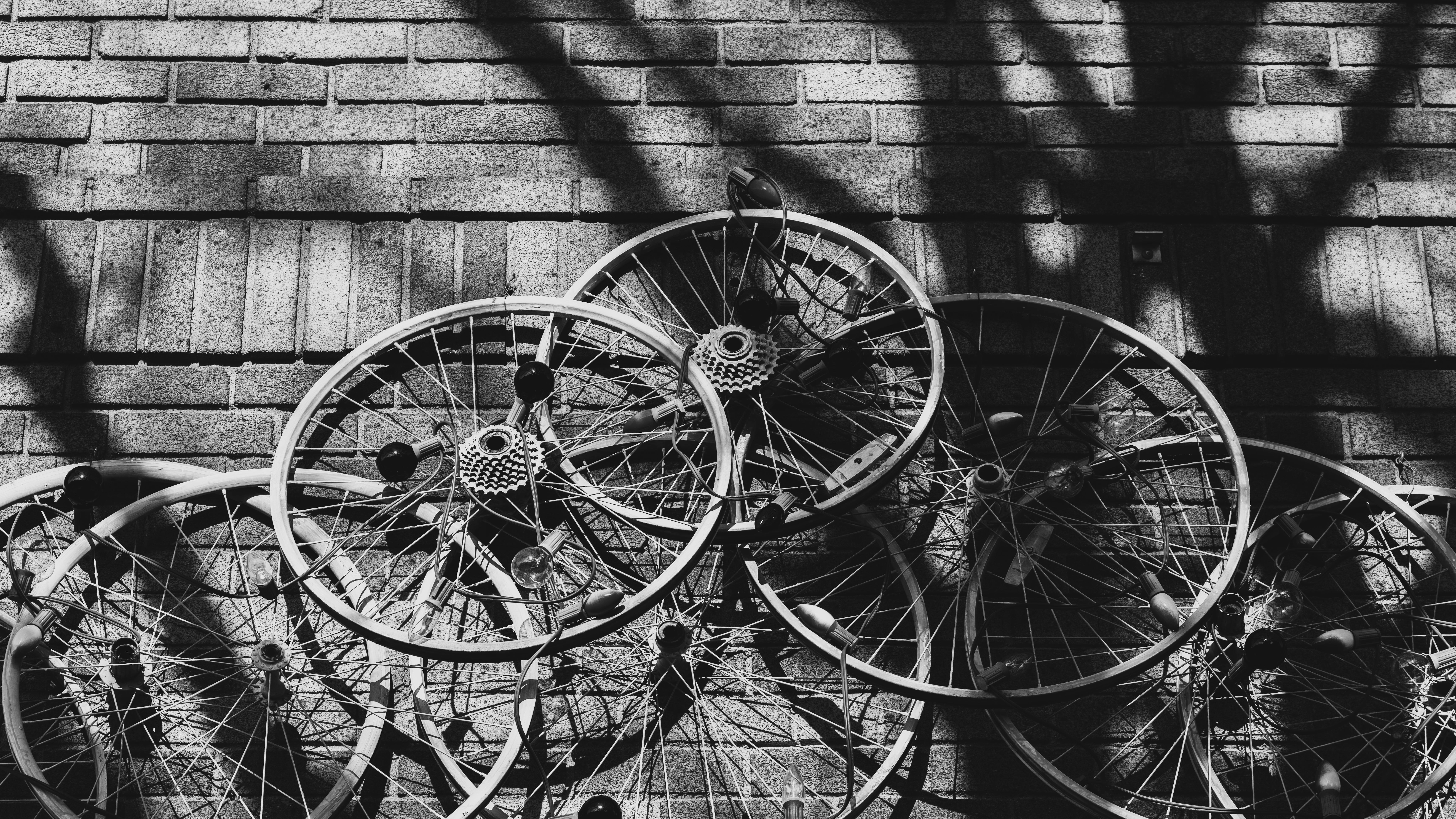 Ruedas de bicicleta montadas y listas para usar