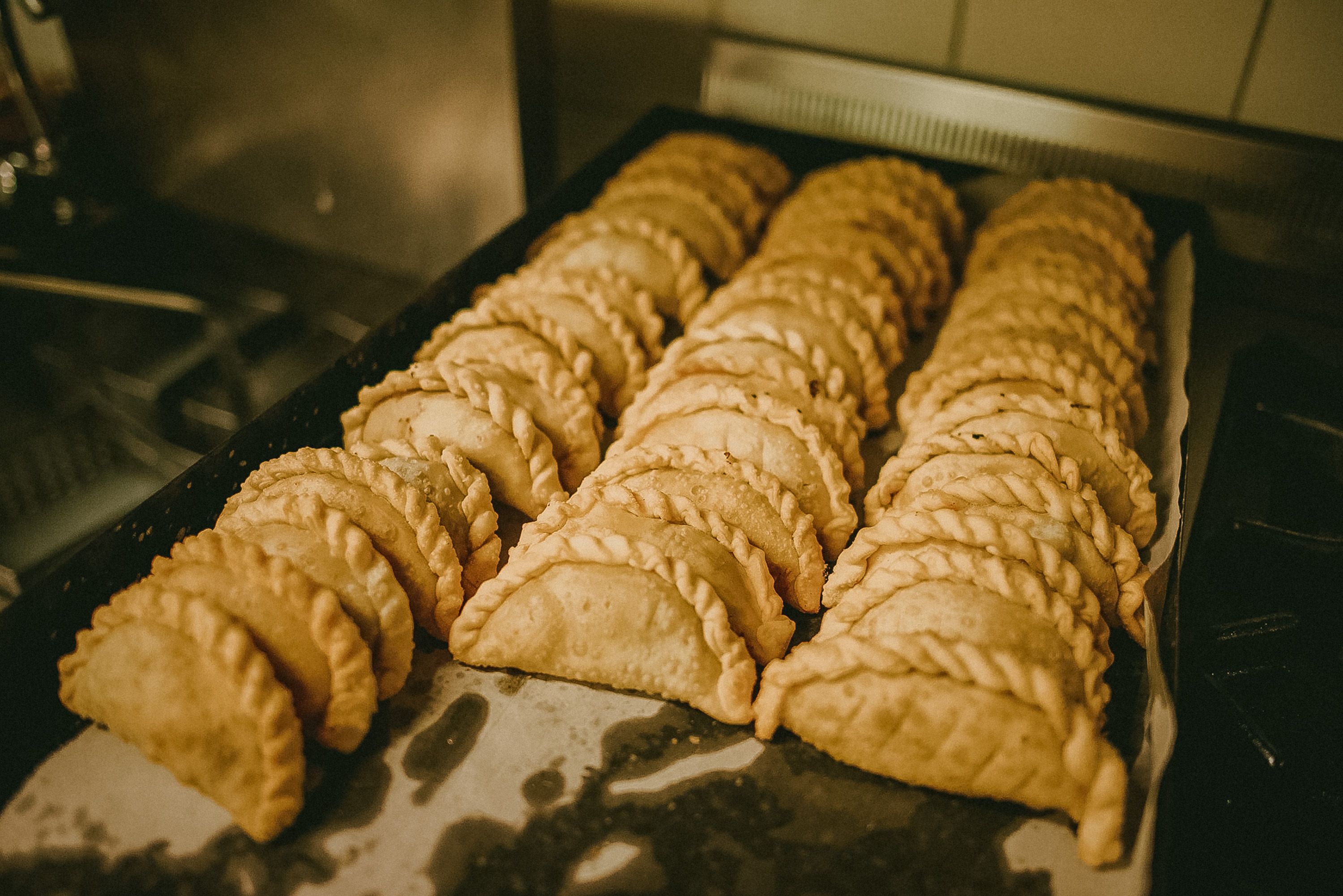 Pulled Gyoza with Melted Cheese