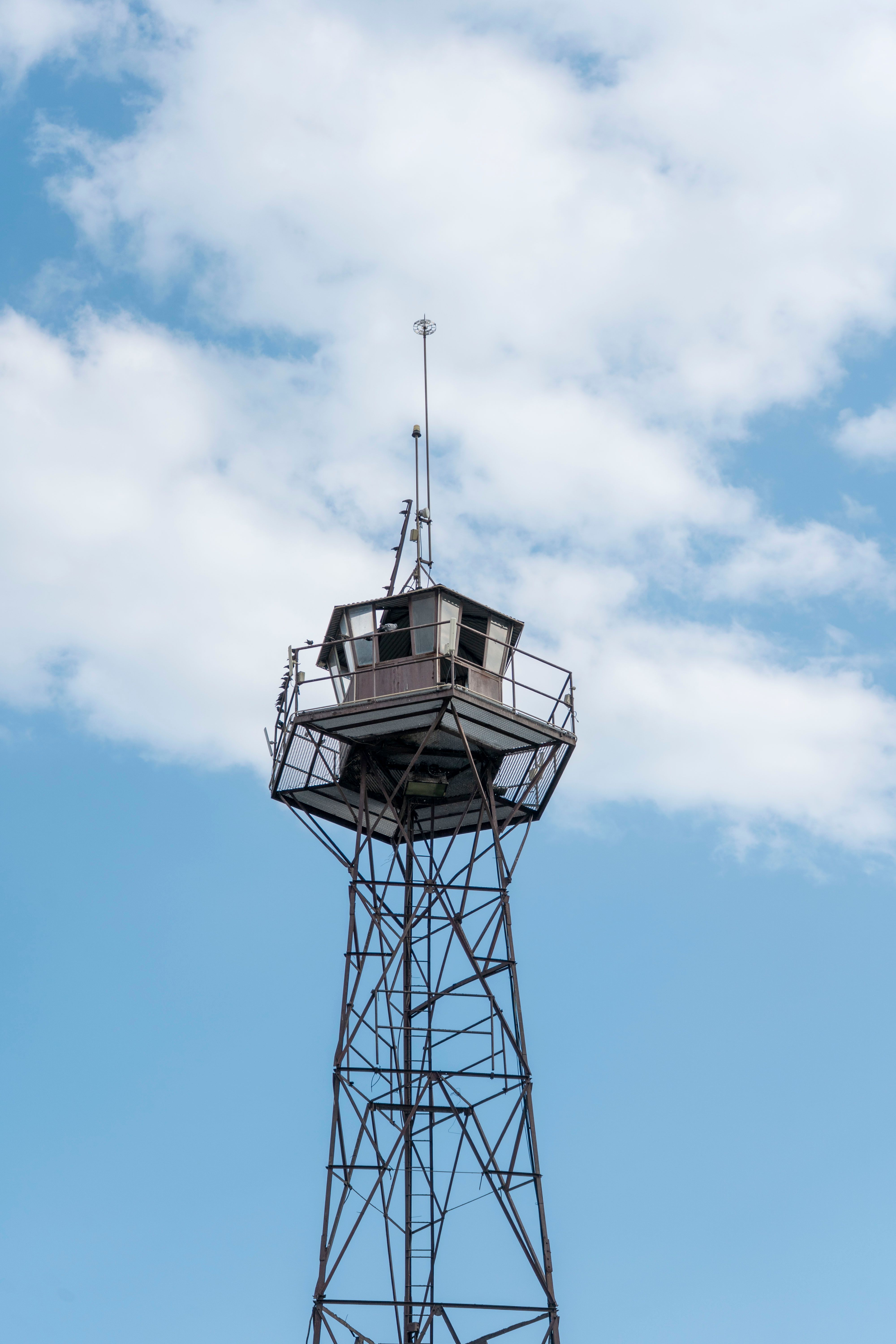 Vintage Watchtower Against Blue Sky · Free Stock Photo