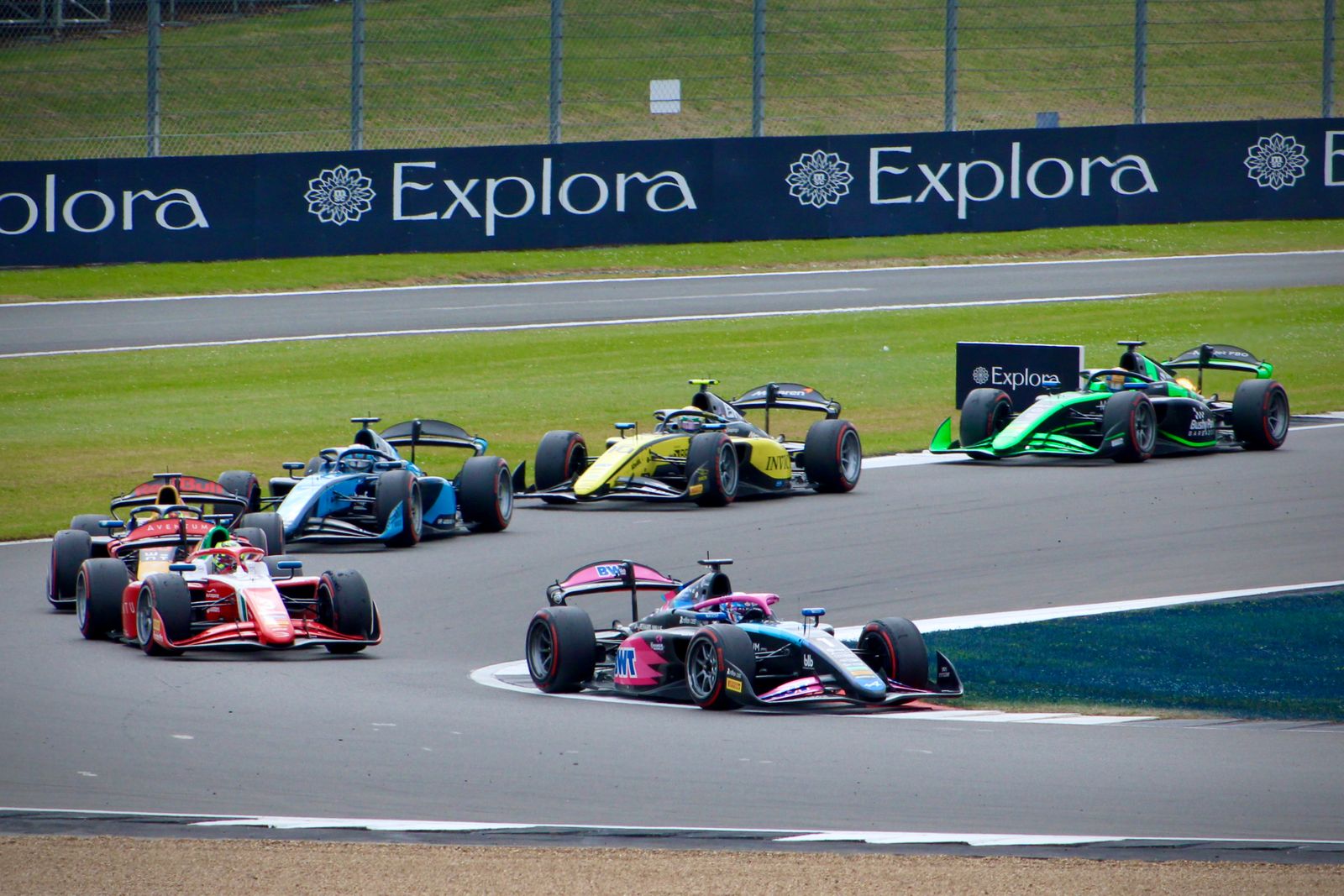 Silverstone Car Racing Exciting Formula 1 Race at Silverstone Circuit · Free Stock Photo