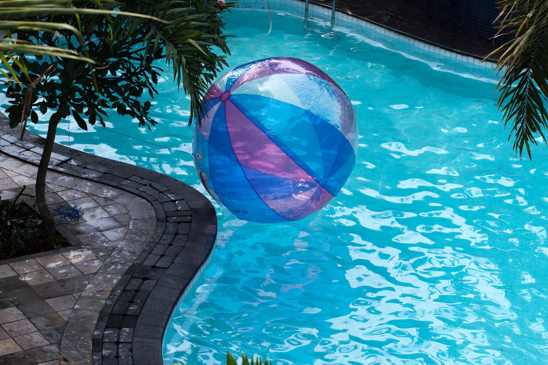 Cours de natation en piscine extérieure